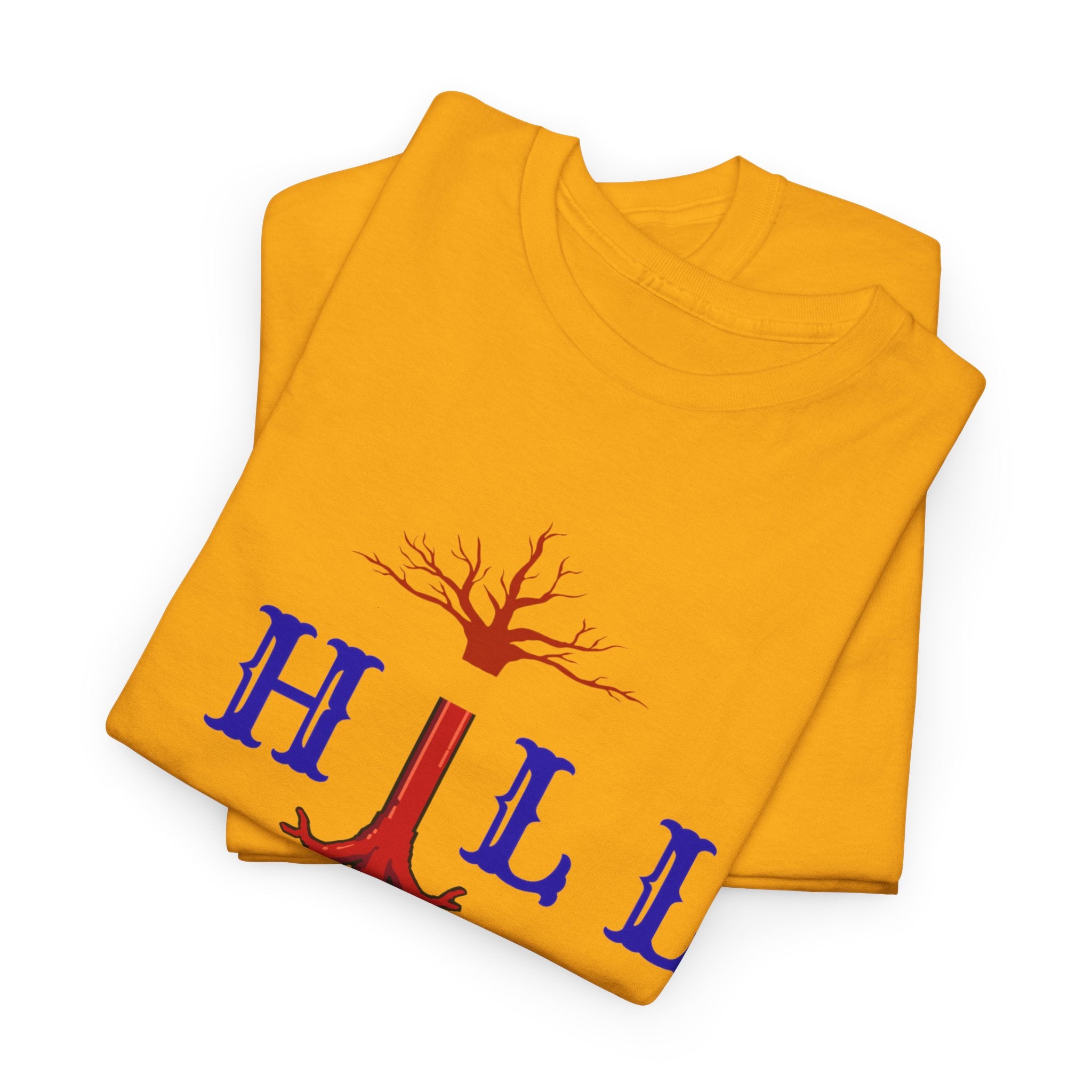 T-Shirt — Hill Roots Logo Tee (red tree roots graphic)
