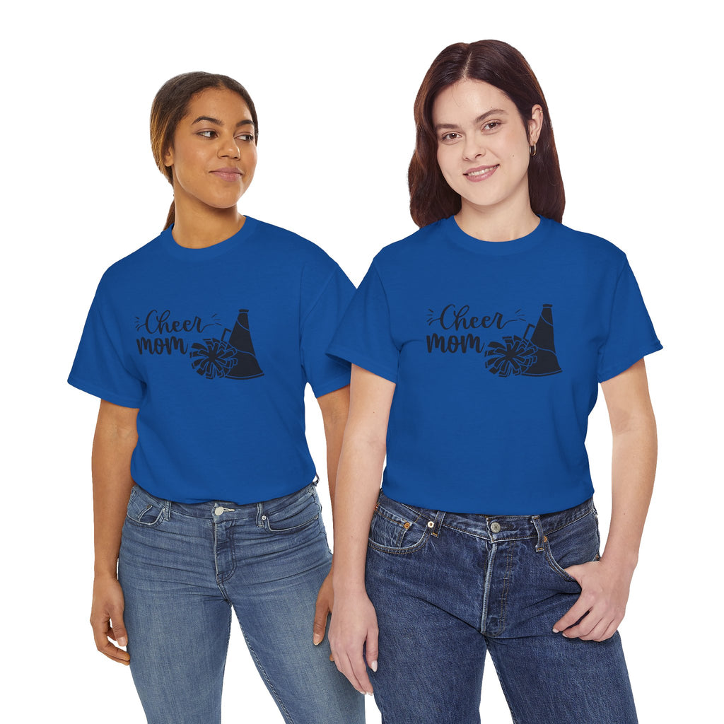 Cheer Mom T-Shirt — Pom Pom & Megaphone Mom Tee