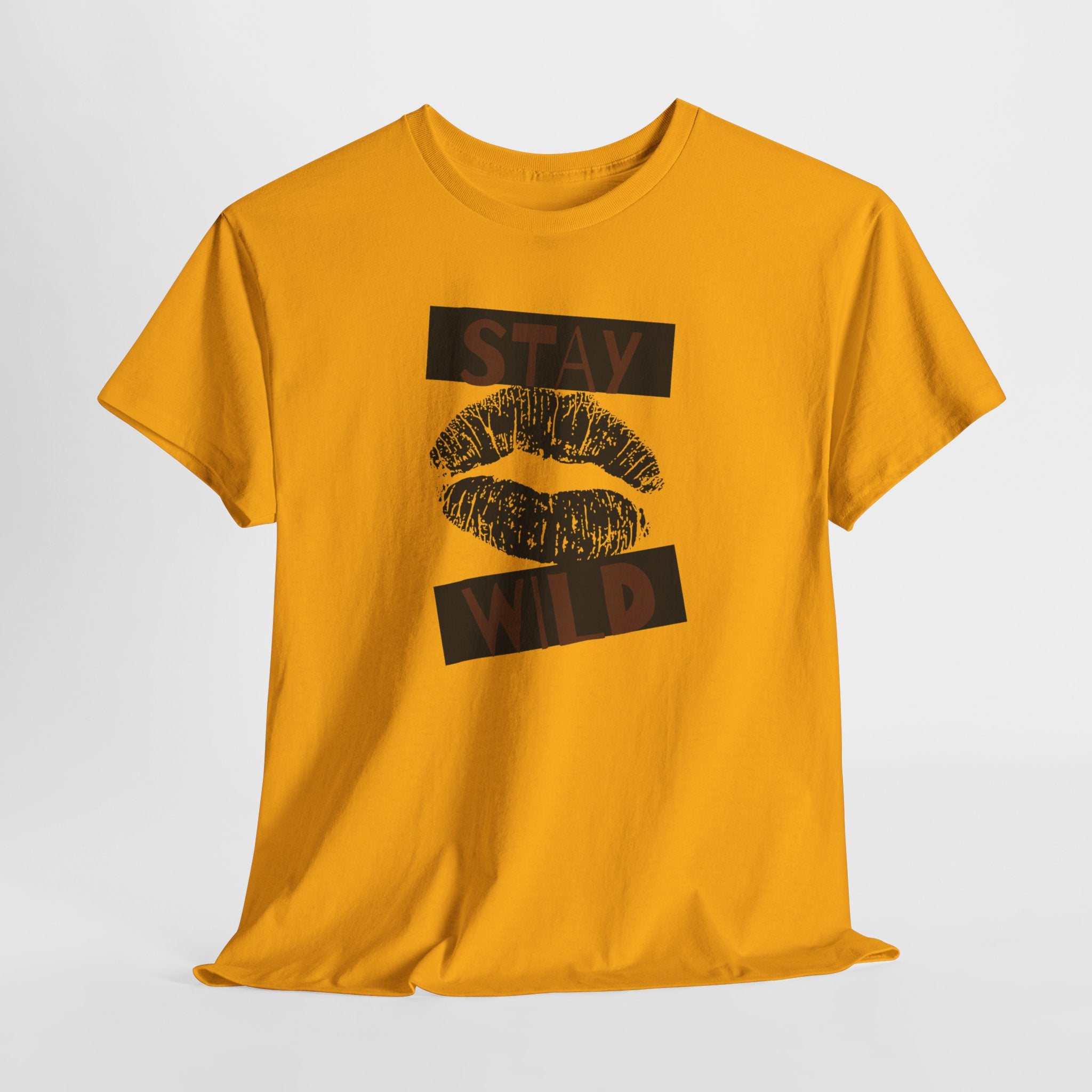 Stay Wild Lip Print T‑Shirt