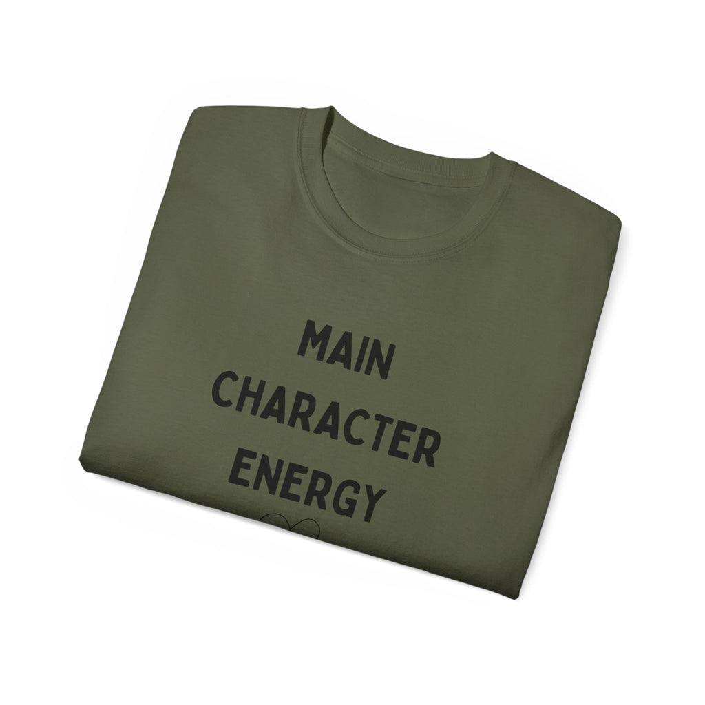 Main Character Energy Tee — "Match Me" Graphic Cotton Shirt