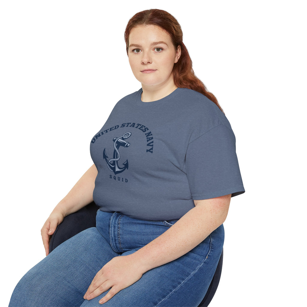 United States Navy Anchor Tee — "Squid" Graphic Cotton T-Shirt