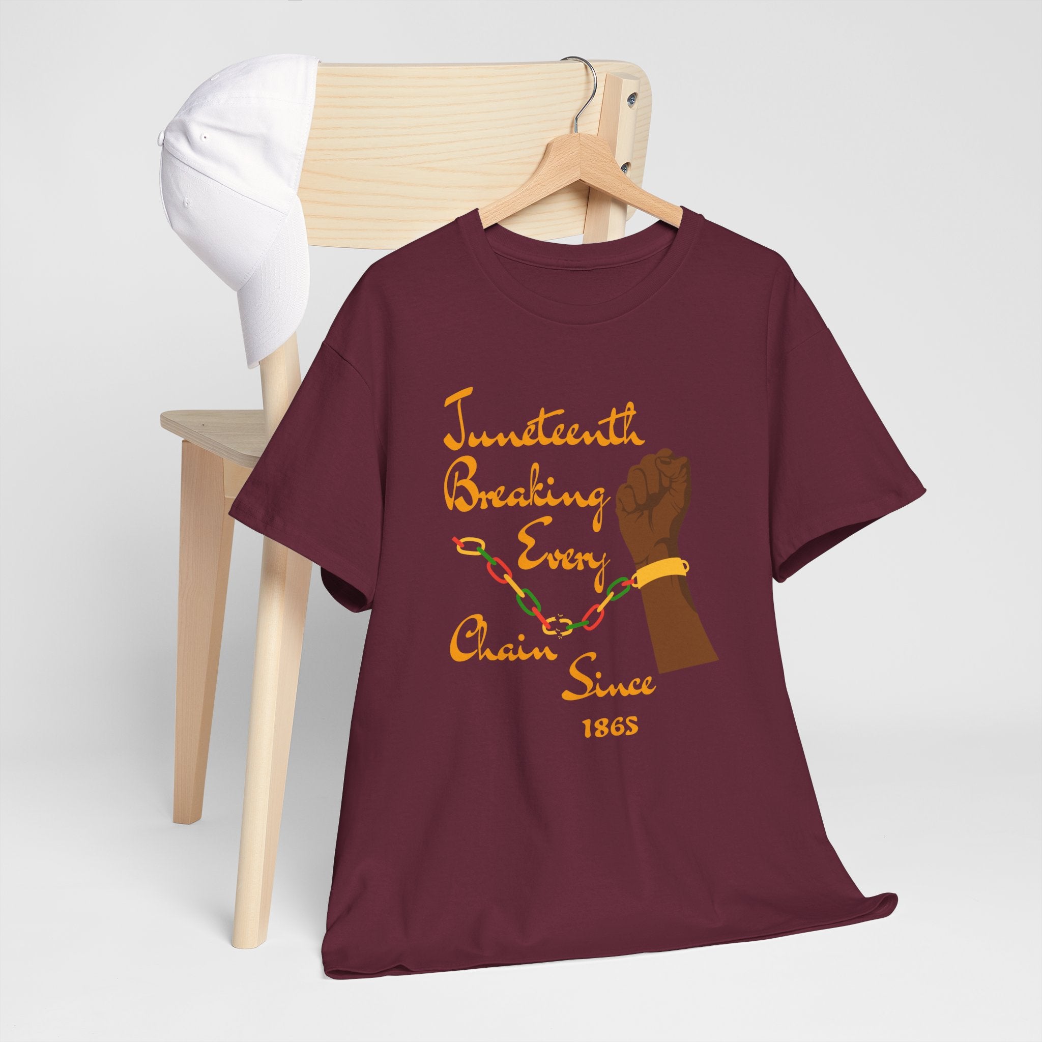 Juneteenth Freedom Tee — "Breaking Every Chain Since 1865"