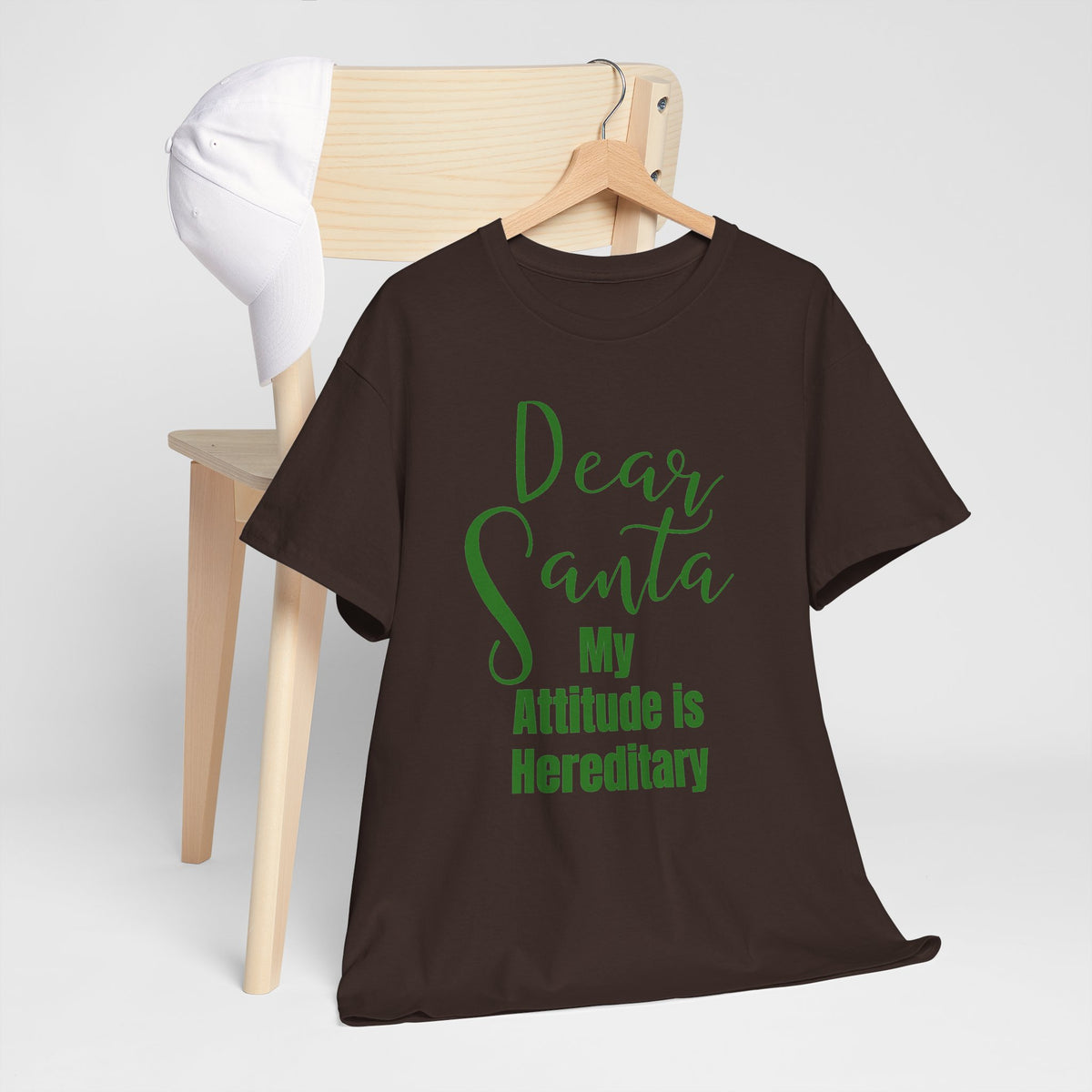 Dear Santa My Attitude Is Hereditary Christmas T-Shirt
