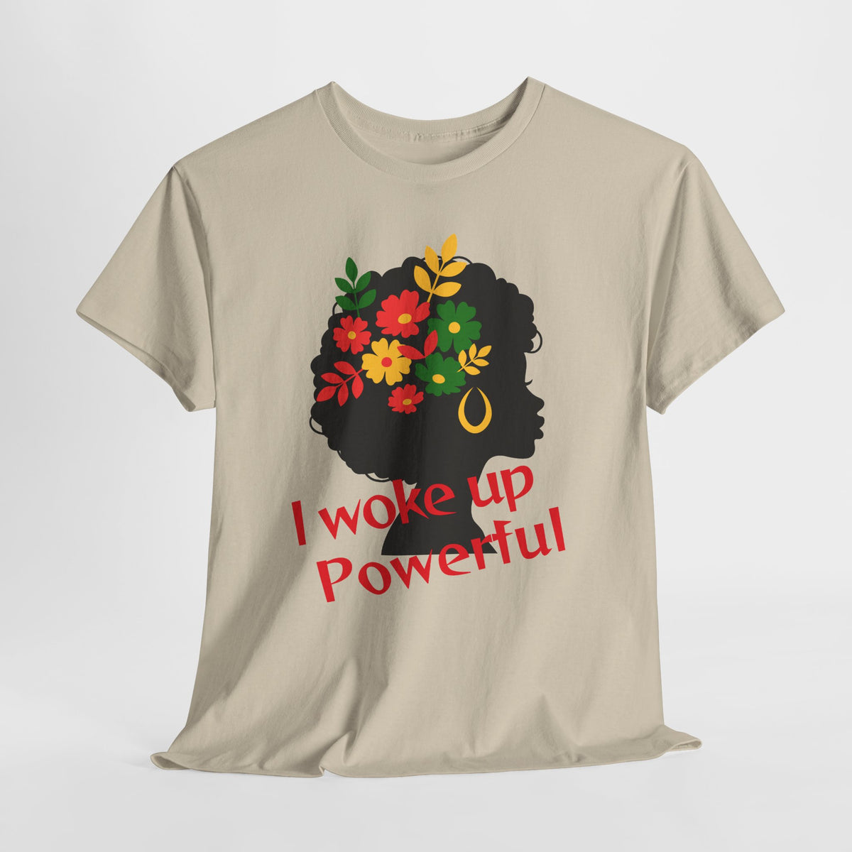 I Woke Up Peaceful" Minimal Line Art T-Shirt