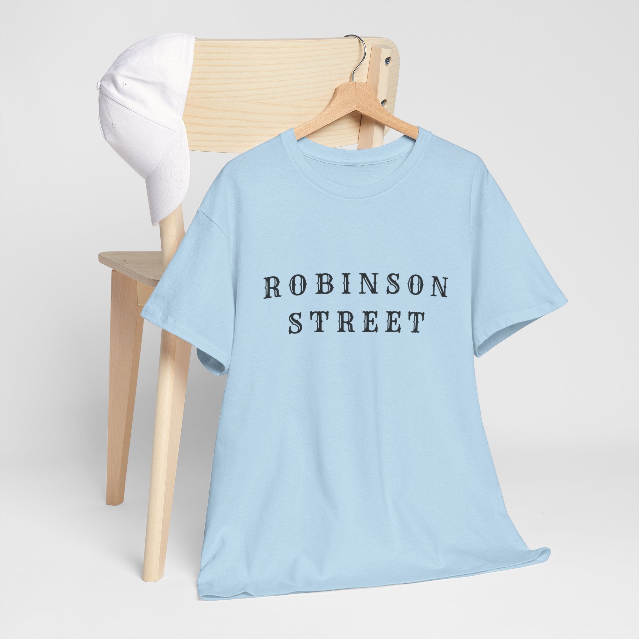 Robinson Street T-Shirt — Minimal Vintage Text Tee