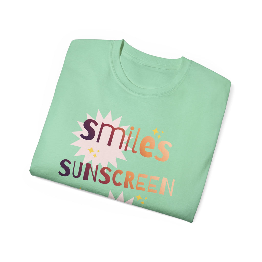 Smiles Sunscreen Shenanigans Tee — Fun Summer Beach Shirt