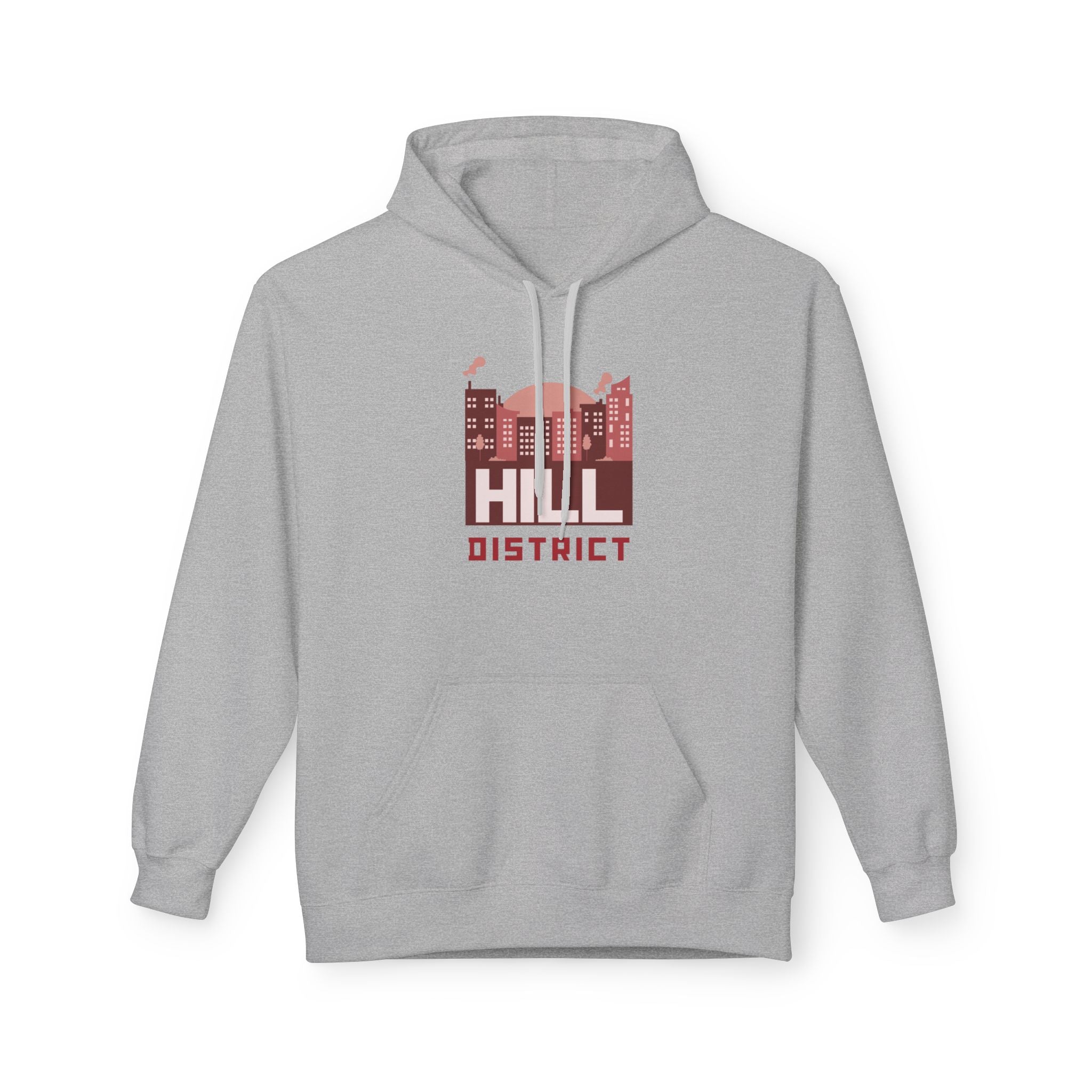 Hill District Hoodie — Vintage Cityscape Graphic Pullover