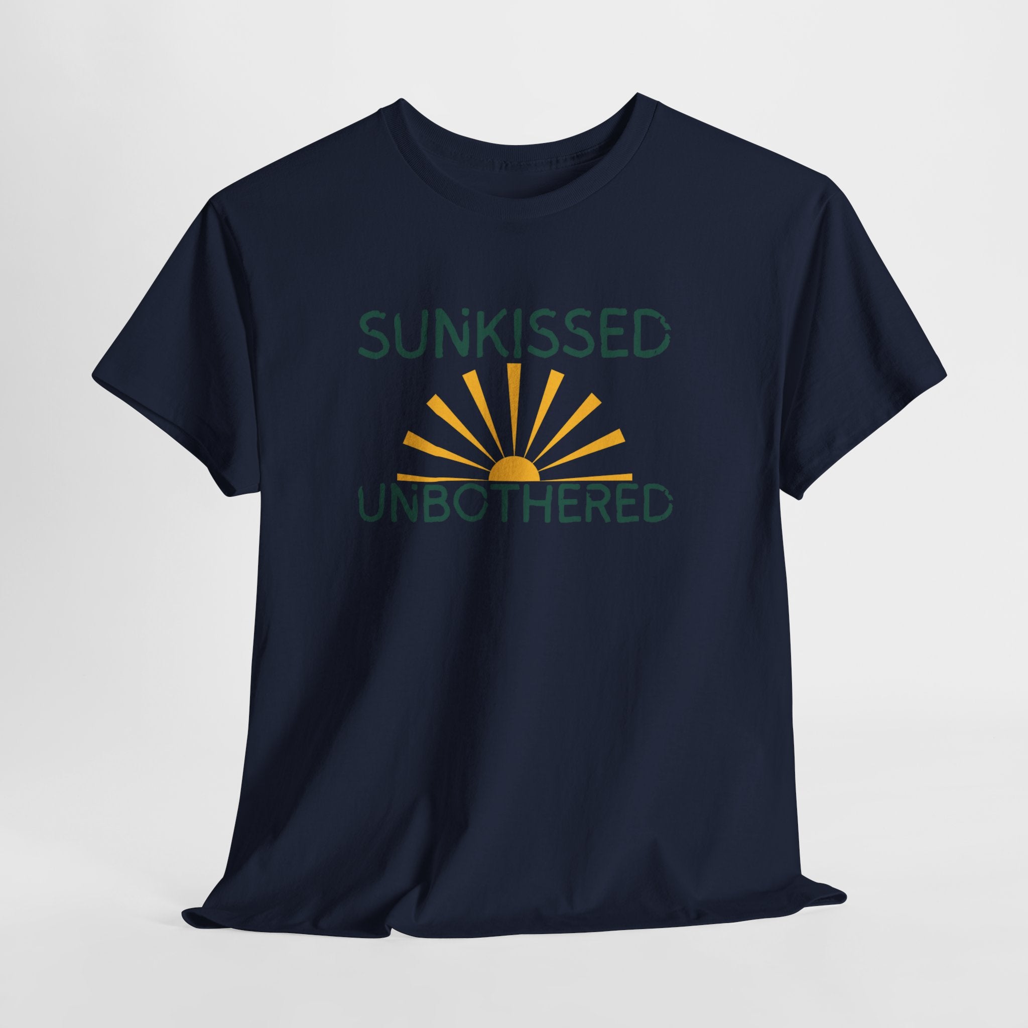 Sunkissed & Unbothered Tee — Summer Sunset Graphic T-Shirt