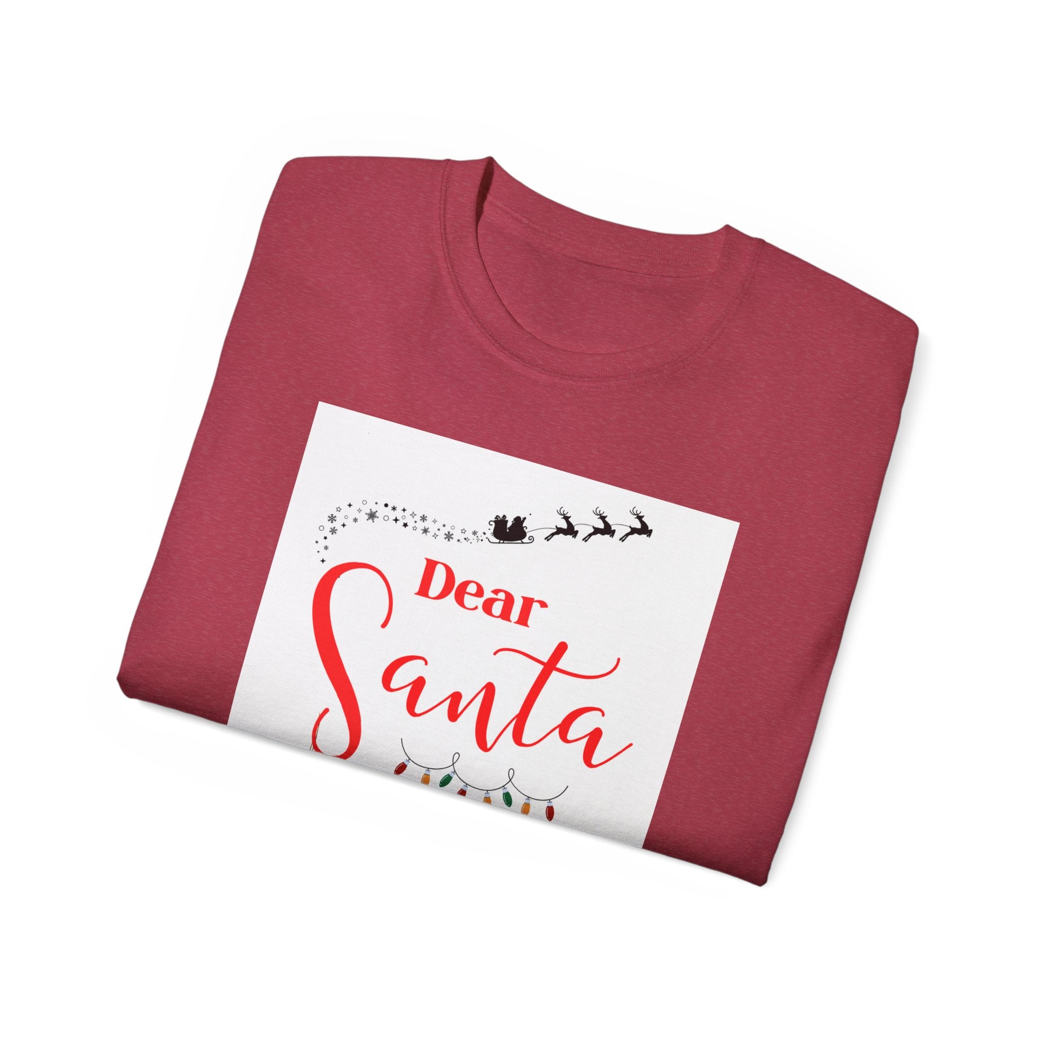 Dear Santa, Ask Alexa Ultra Cotton Tee - Funny Christmas Top, Holiday Gift, Unisex Tee, Gift for Him/Her, Family Pajama Shirt, Christmas Party Wear