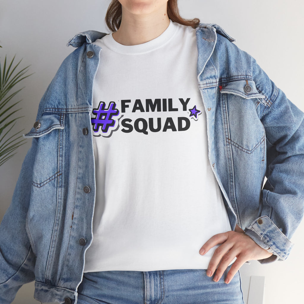 Family Squad T-Shirt — #FamilySquad Graphic Tee for Matching Family Outfits