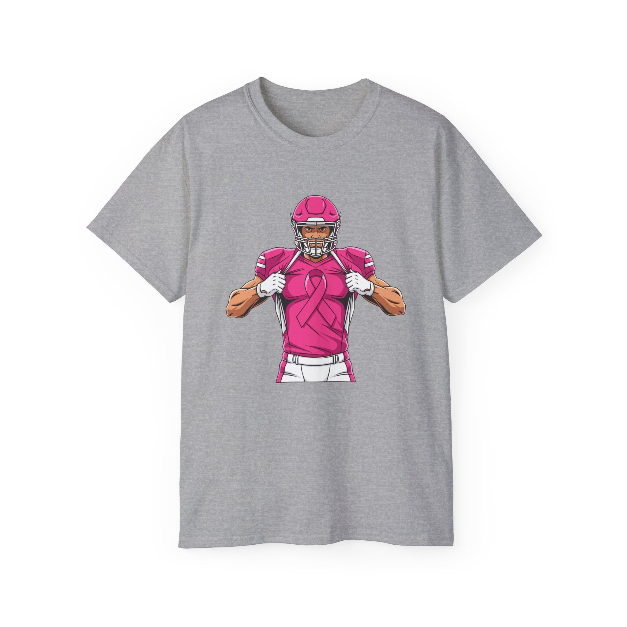 Breast Cancer Awareness Football Player T-Shirt