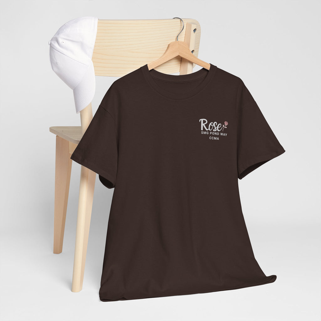 Rose Logo Work Tee with a Rose