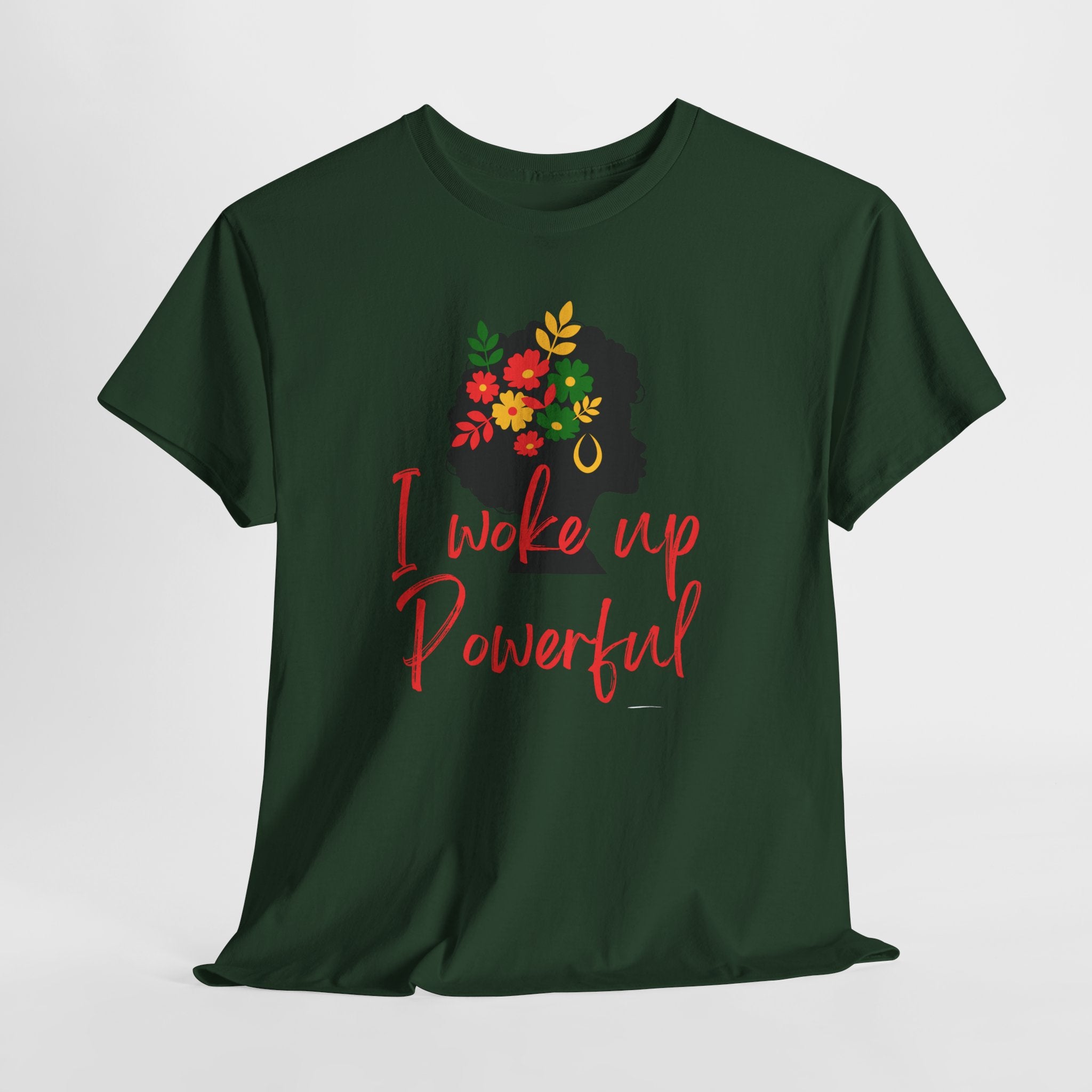 I Woke Up Peaceful" Minimal Line Art T-Shirt