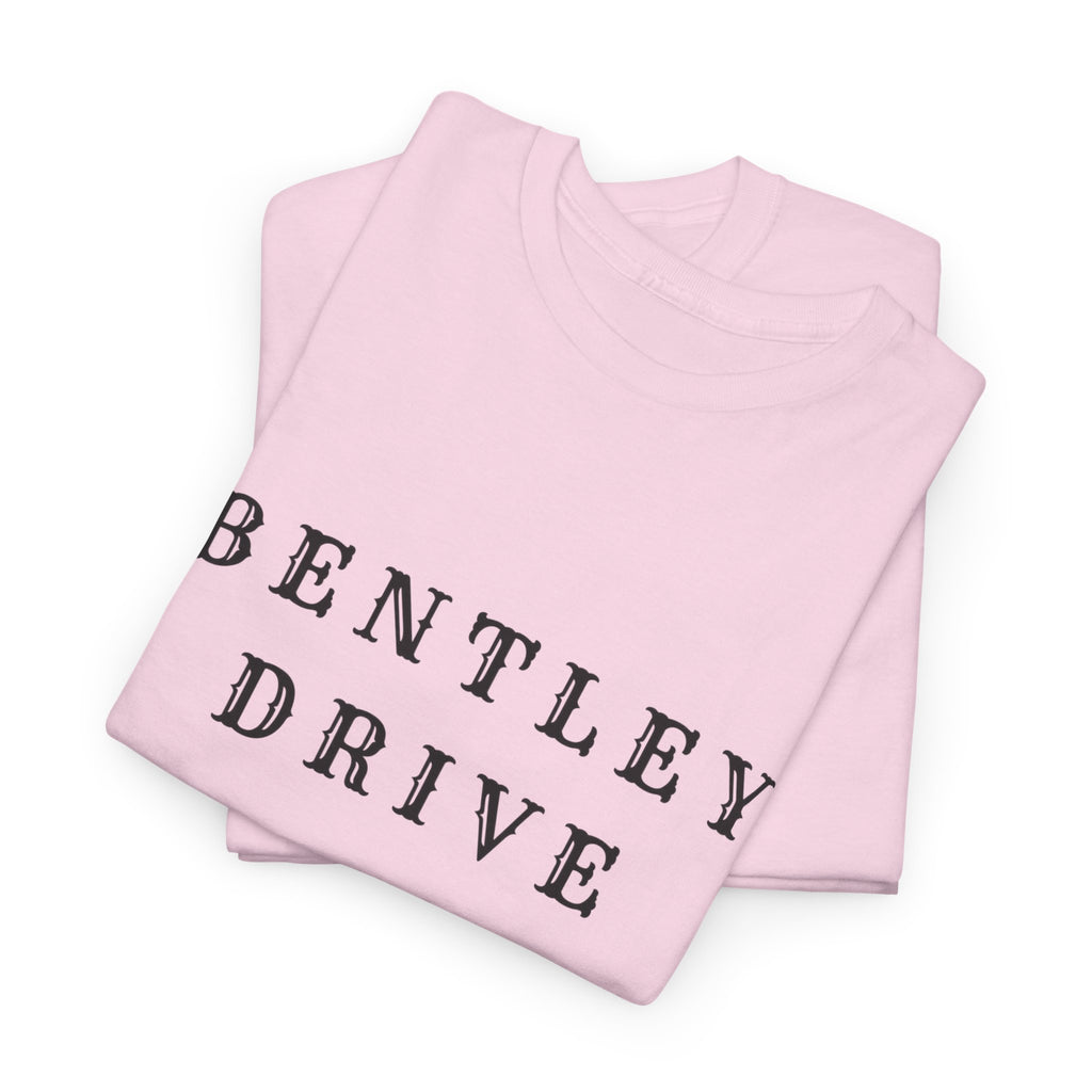 Bentley Drive Tee — Minimal Vintage Script T‑Shirt