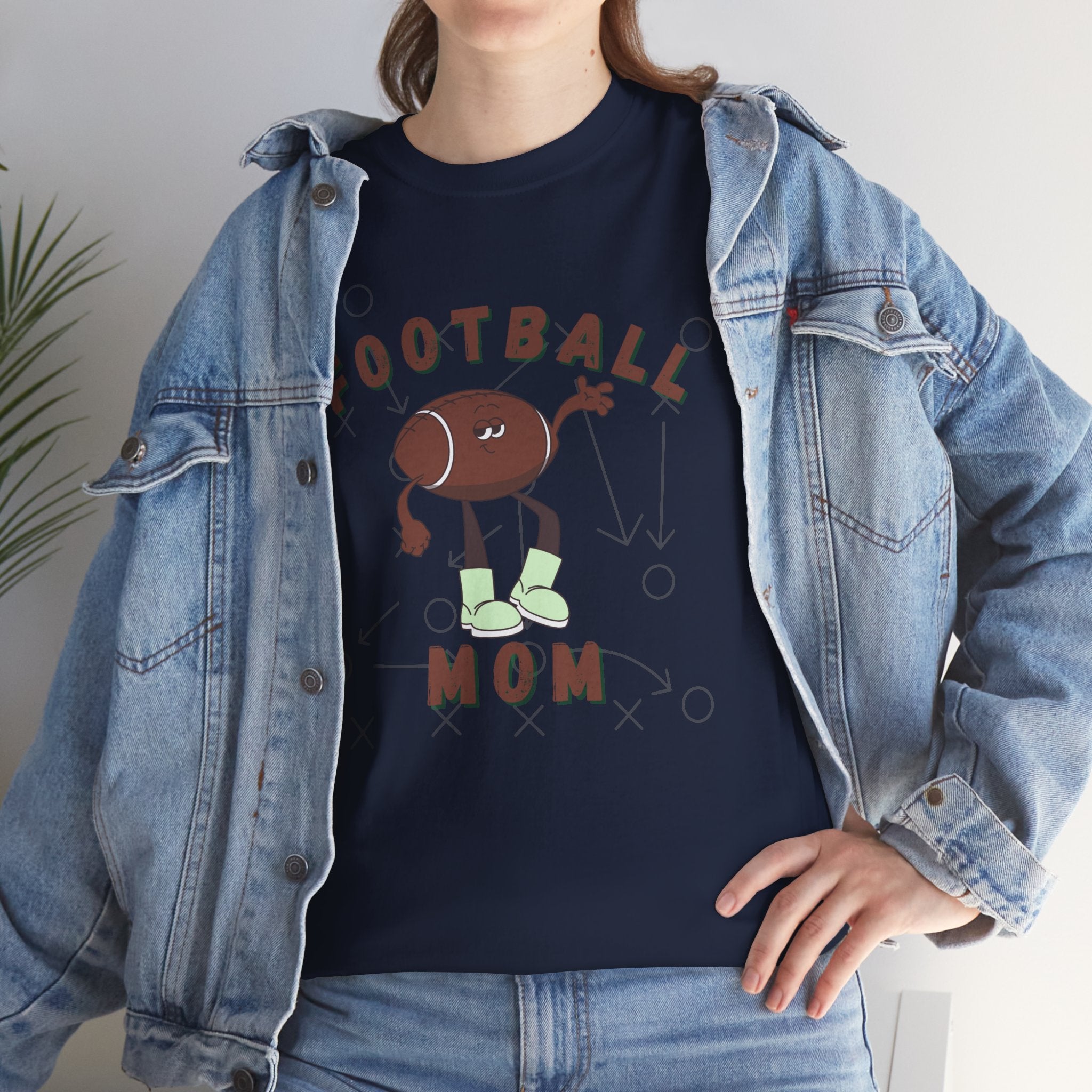Football Mom graphic Unisex Heavy Cotton Tee