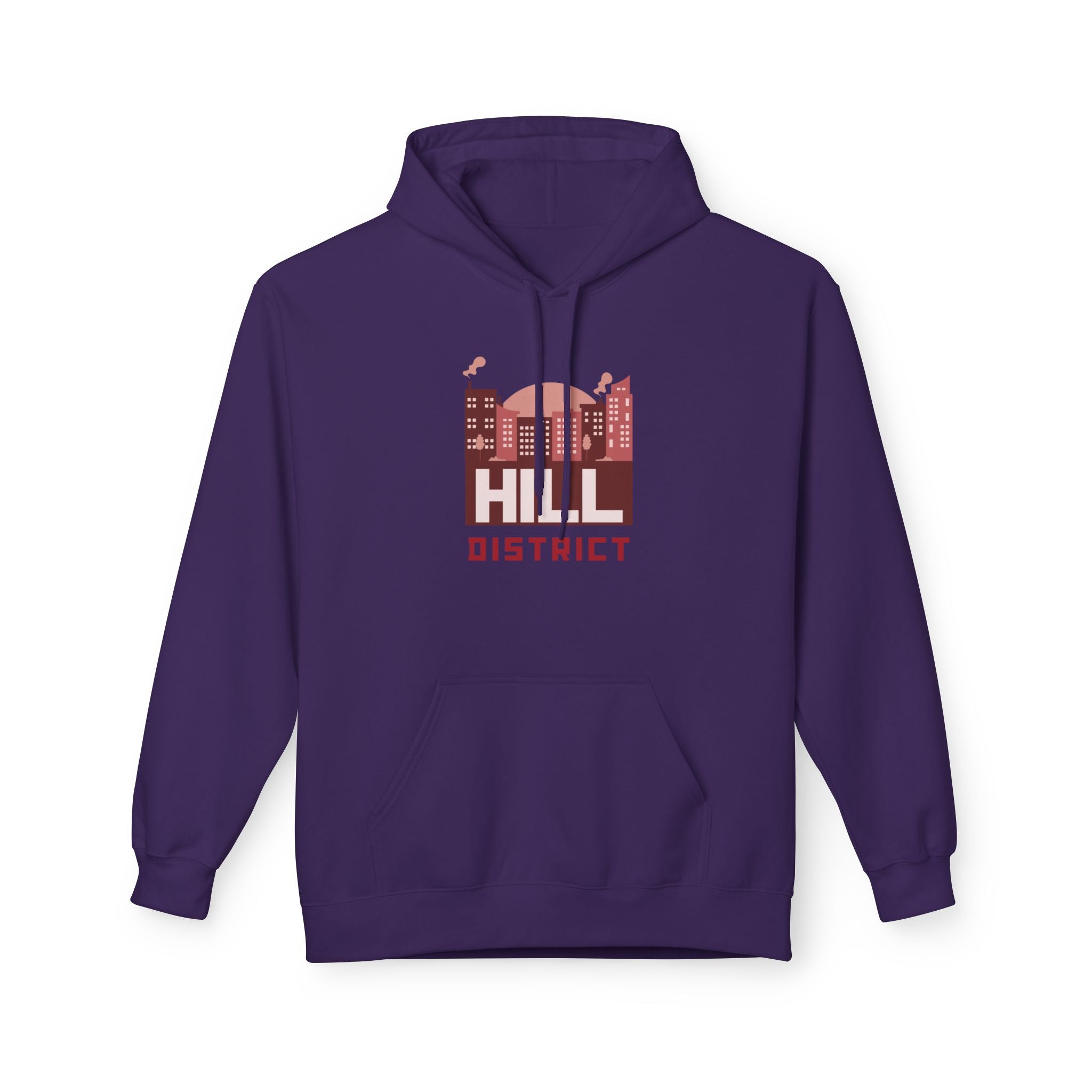 Hill District Hoodie — Vintage Cityscape Graphic Pullover
