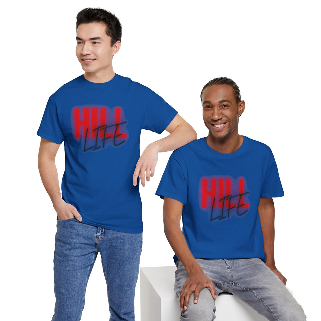 Hill Life Tee — Red Gradient Graphic T-Shirt