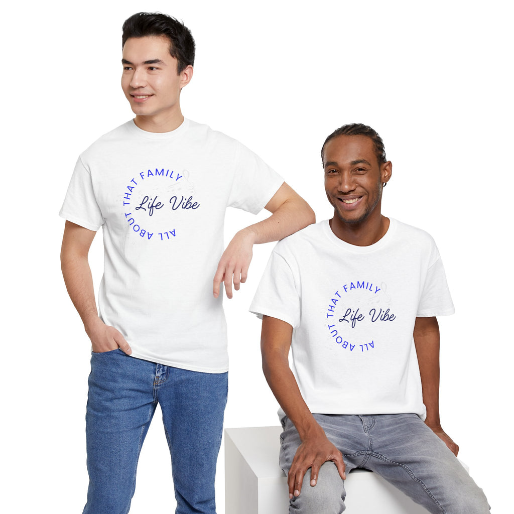 "All About My Family" Life Vibe T-Shirt —Minimal Circle Graphic Tee