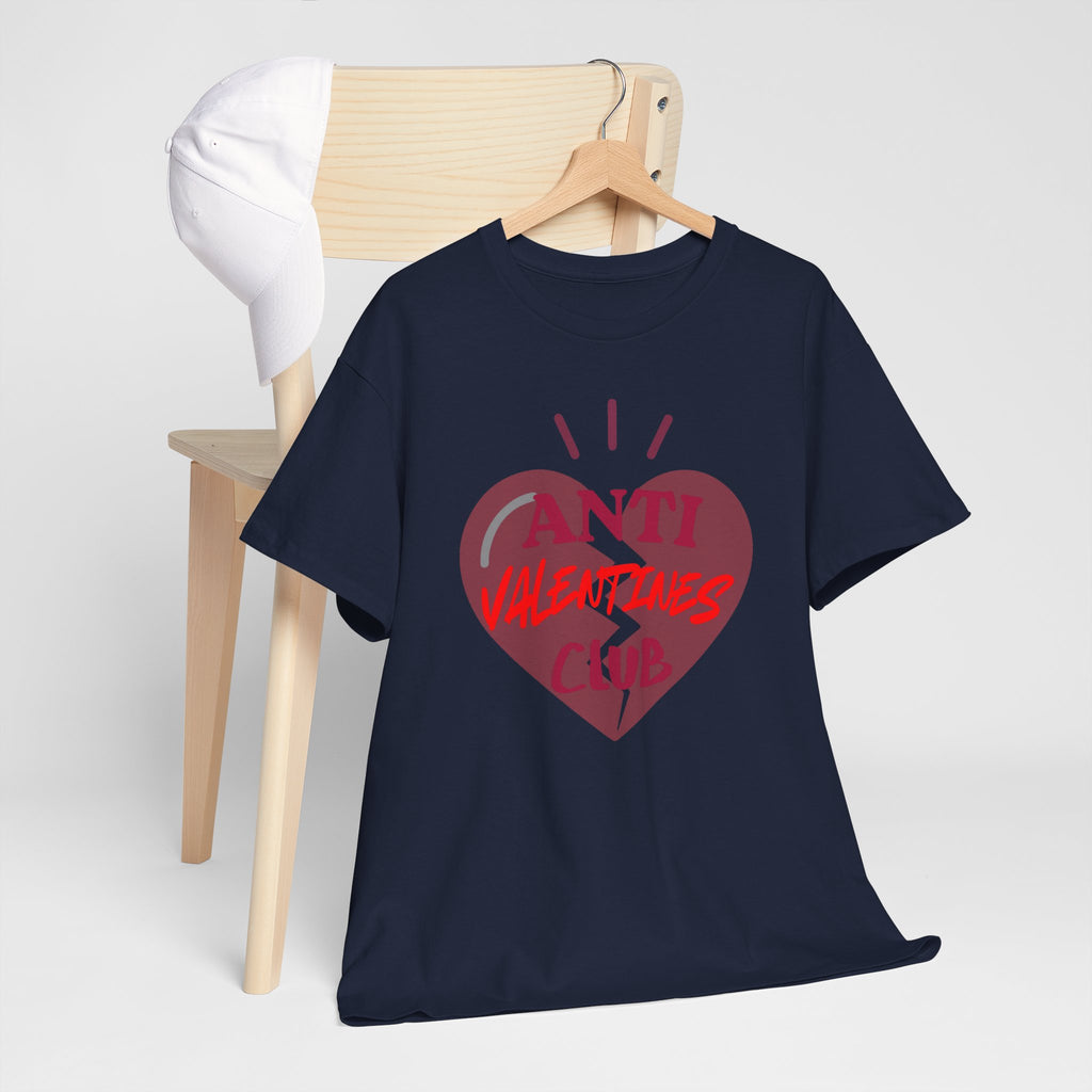 T-Shirt — Anti Valentines Day Club Heart Graphic Tee