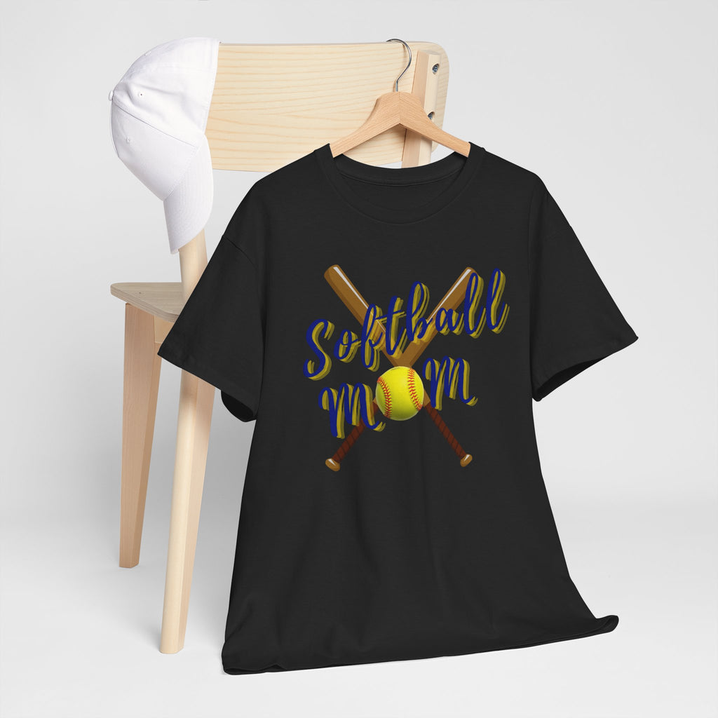 Softball Mom T-Shirt — Bat & Ball Graphic Tee