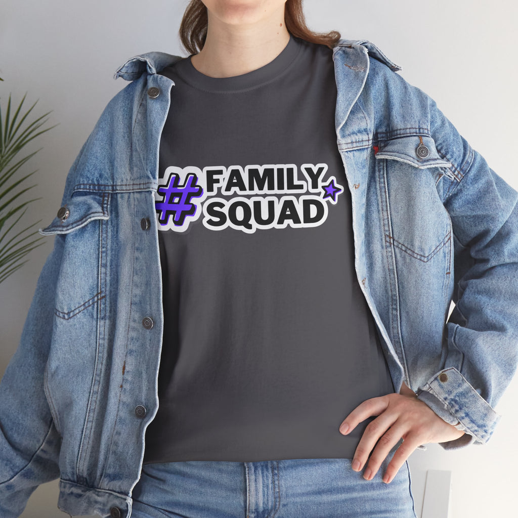 Family Squad T-Shirt — #FamilySquad Graphic Tee for Matching Family Outfits