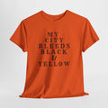 My City Bleeds Black & Yellow T‑Shirt