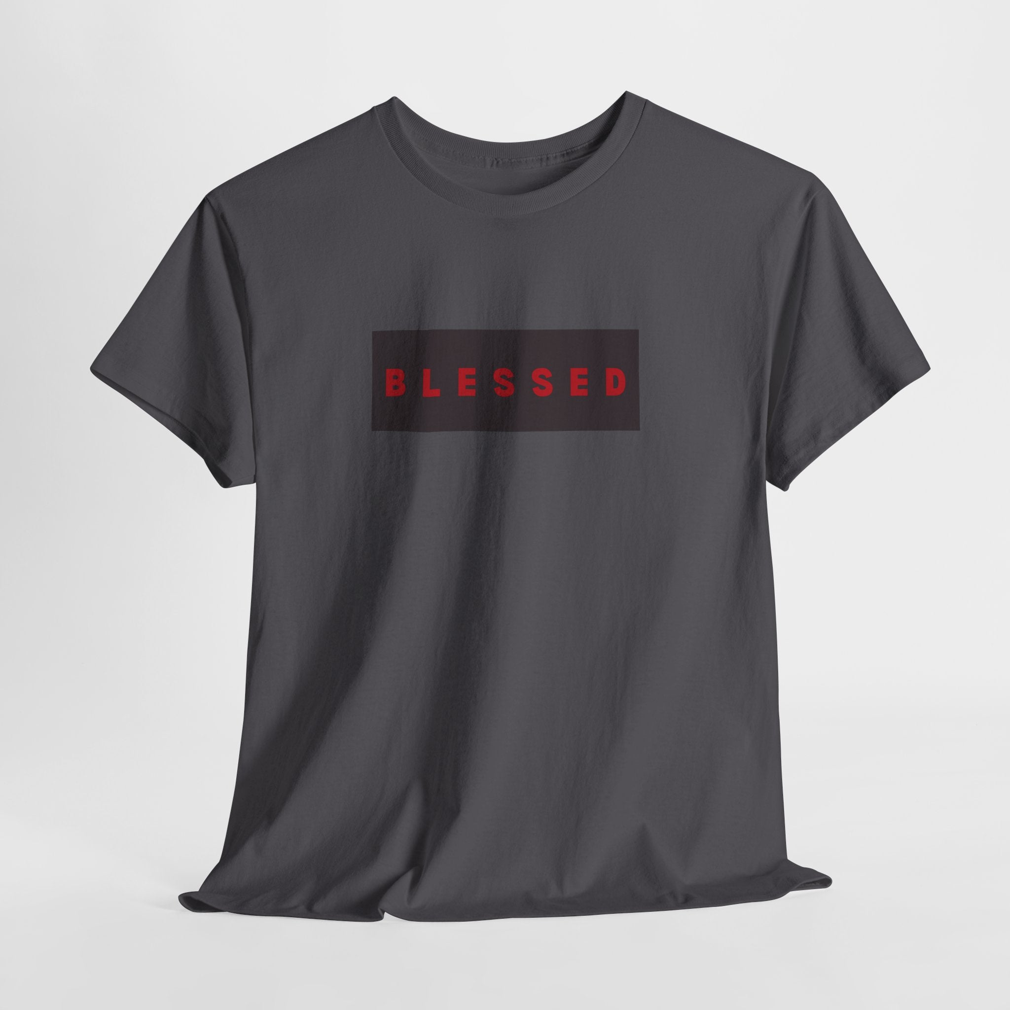 Blessed Box Logo T-Shirt — Minimal Christian Faith Tee