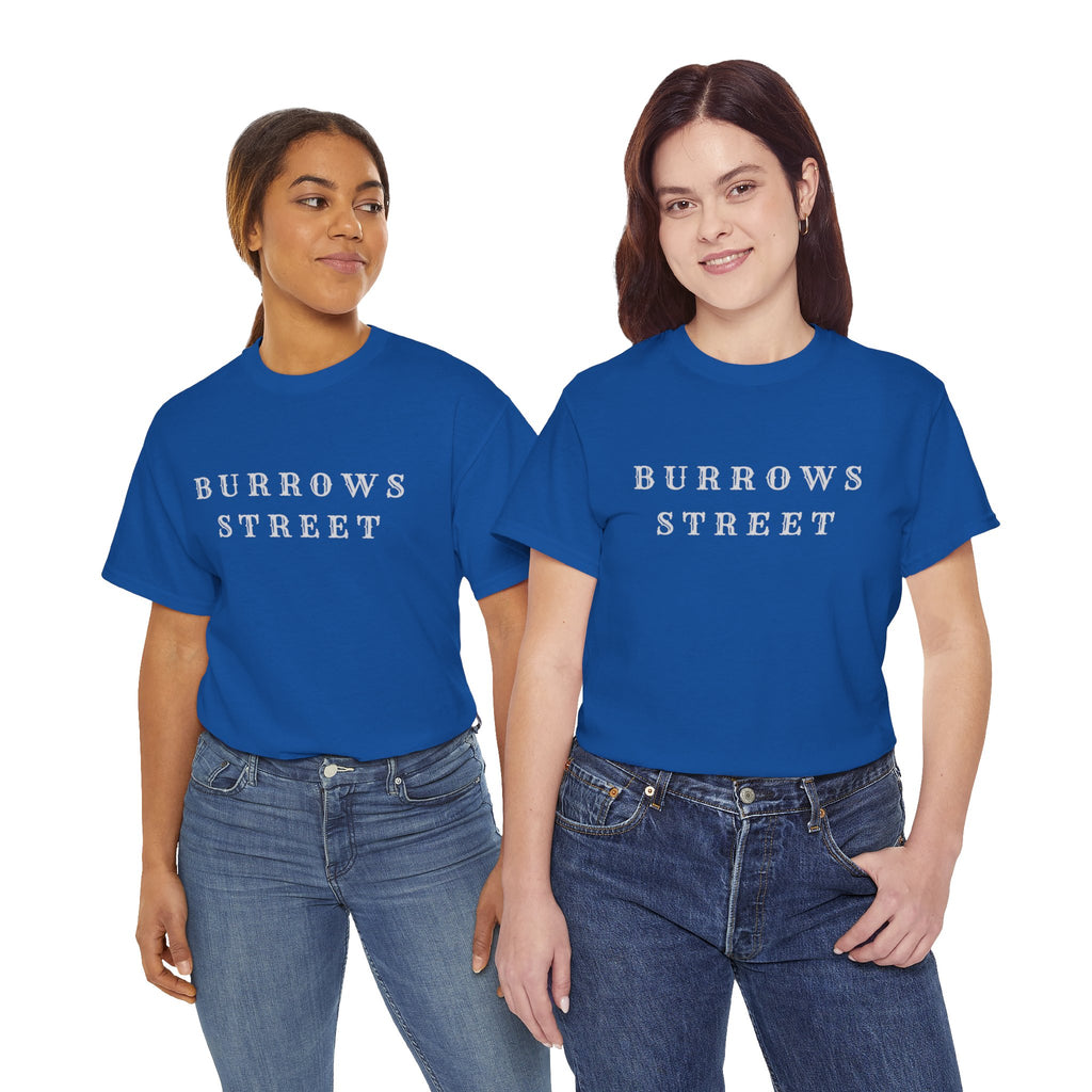 Burrows Street T-Shirt — Minimal Vintage Street Name Tee