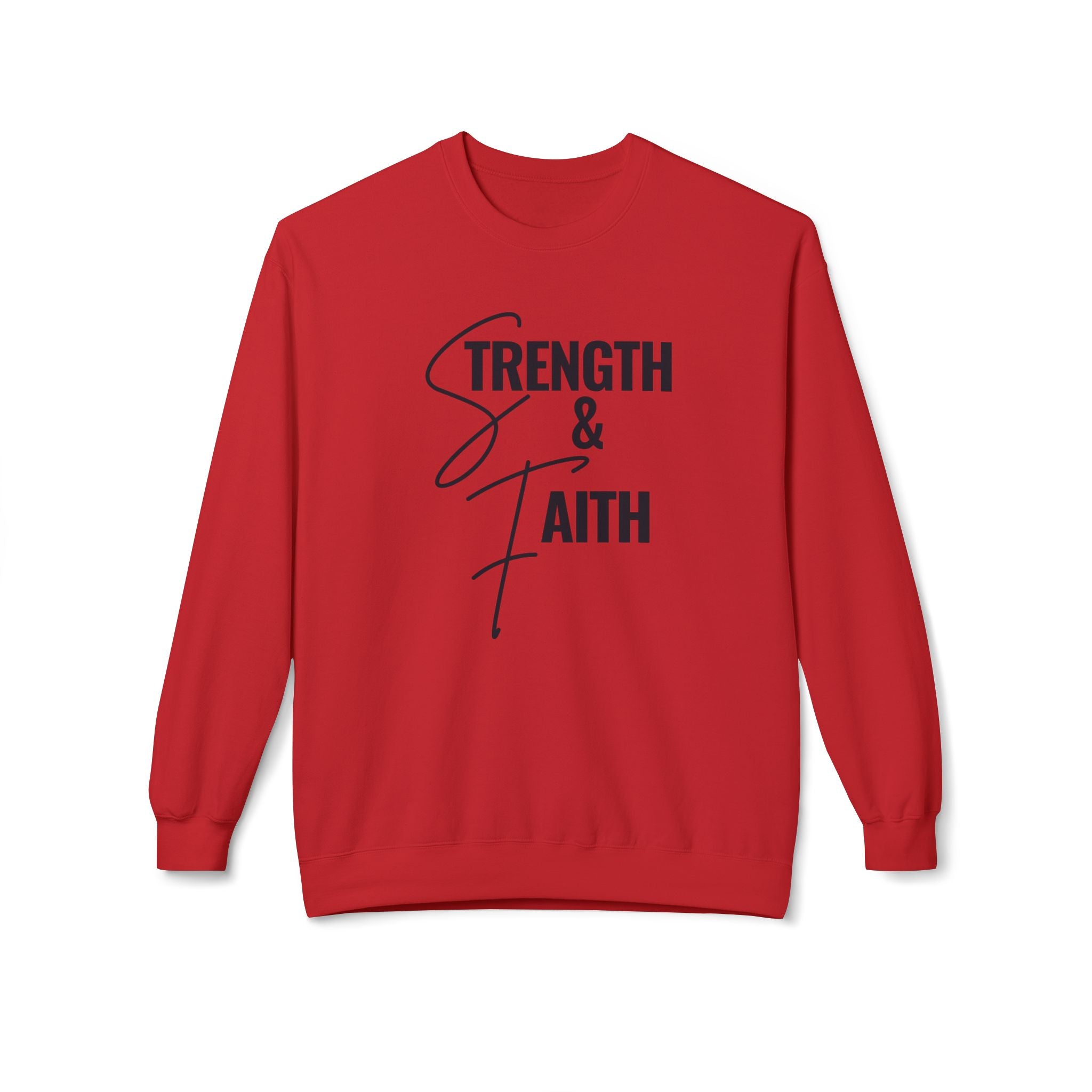 "Strength" Crewneck Sweatshirt — Minimal Inspirational Pullover
