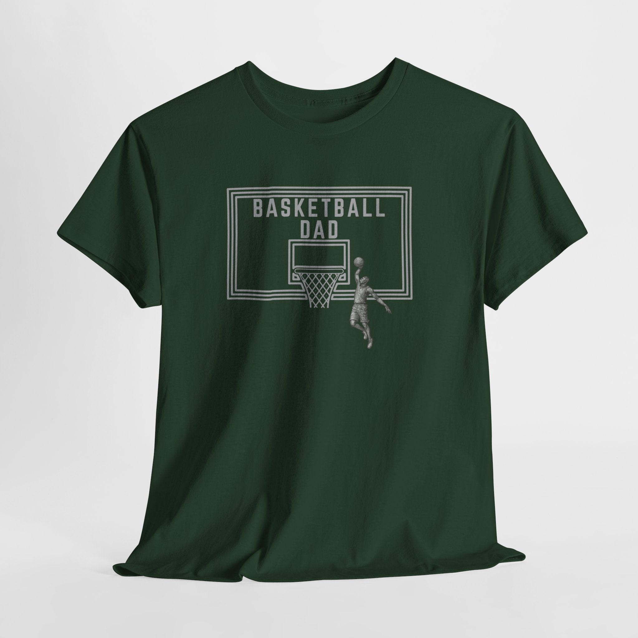 Basketball Dad T-Shirt — Basketball Hoop Graphic Tee for Proud Fathers