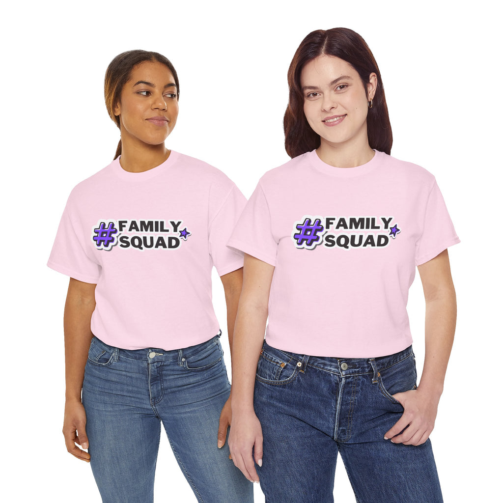 Family Squad T-Shirt — #FamilySquad Graphic Tee for Matching Family Outfits