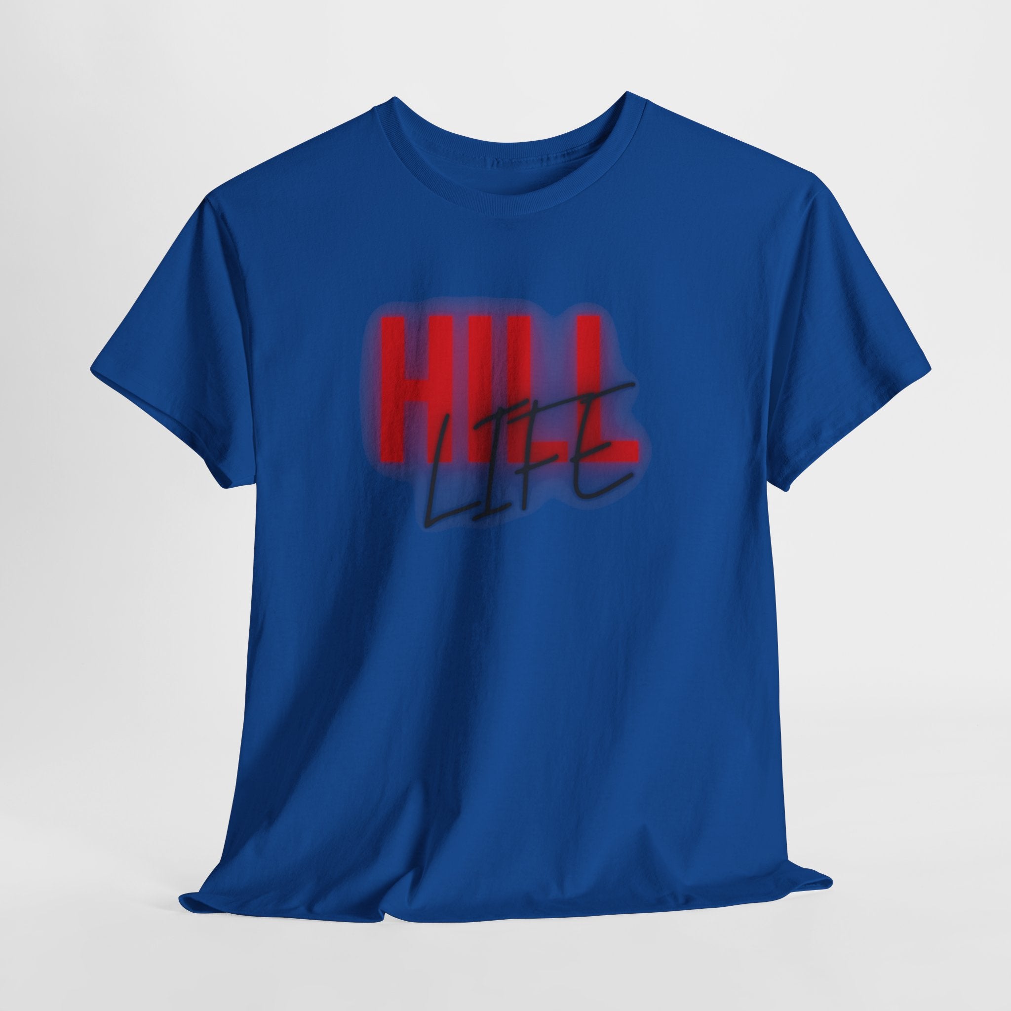 Hill Life Tee — Red Gradient Graphic T-Shirt