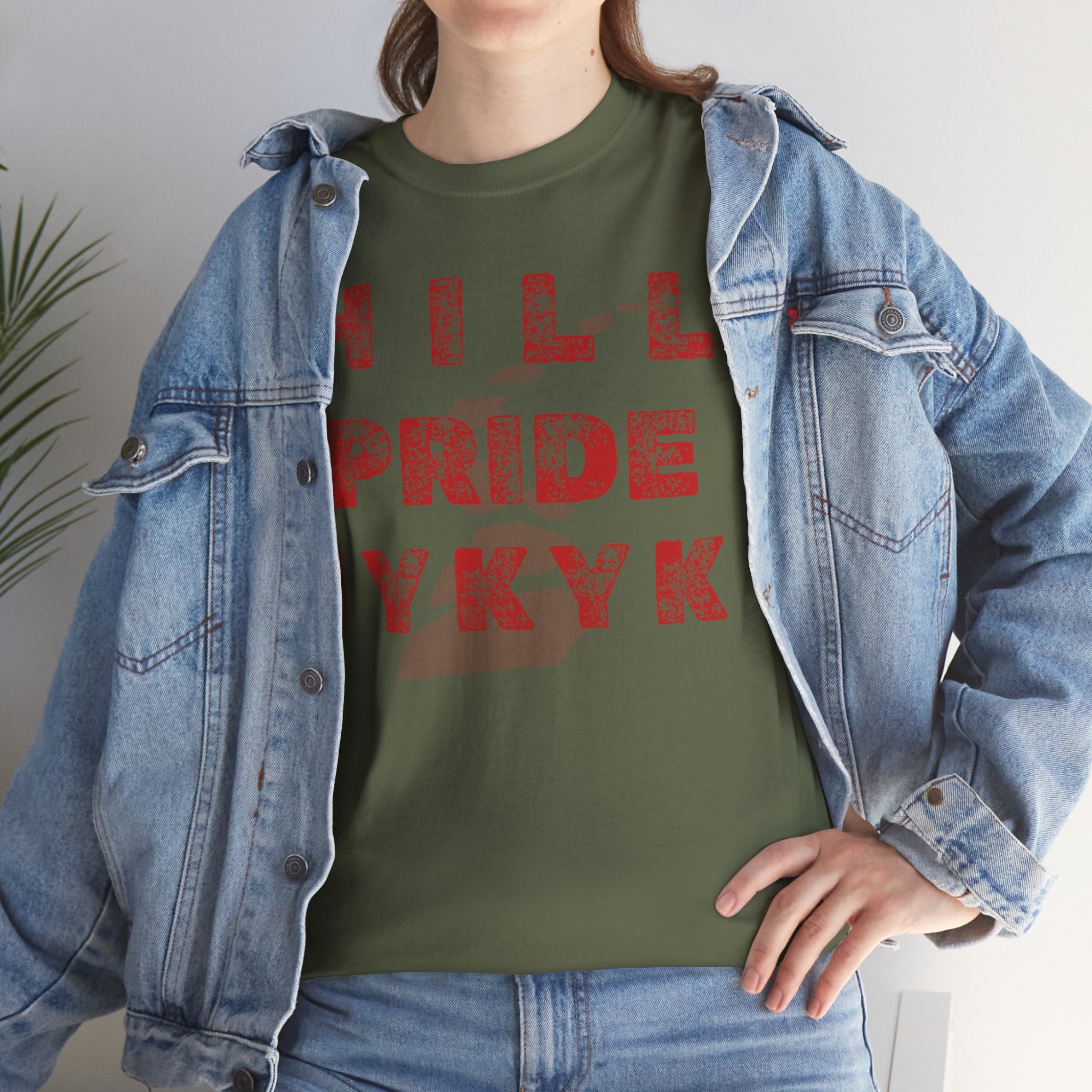 Hill Pride Cobblestone Road Graphic Tee — Red Brick Path Text Design