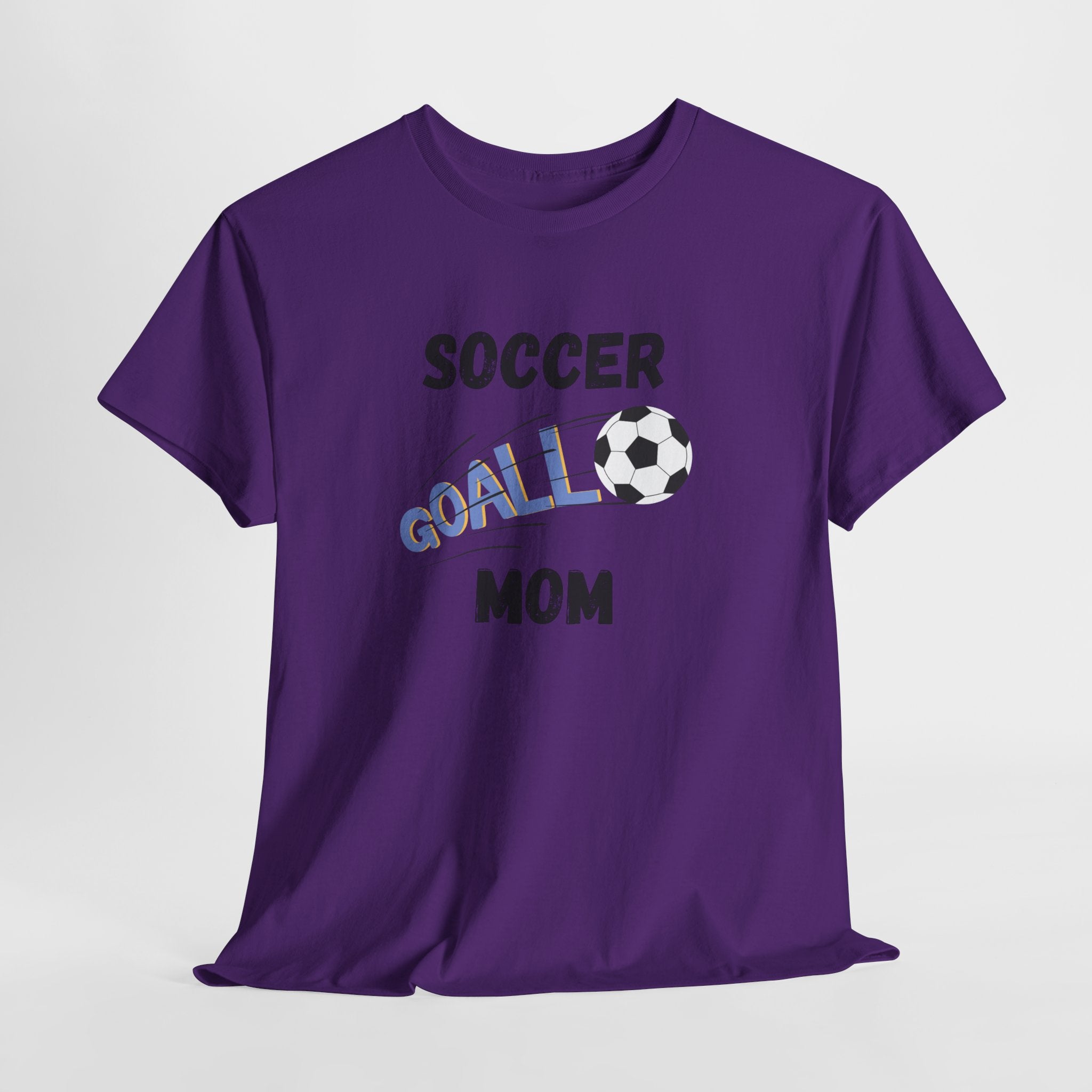 Soccer Mom T‑Shirt — 'Soccer Goal!' Graphic Tee with Soccer Ball
