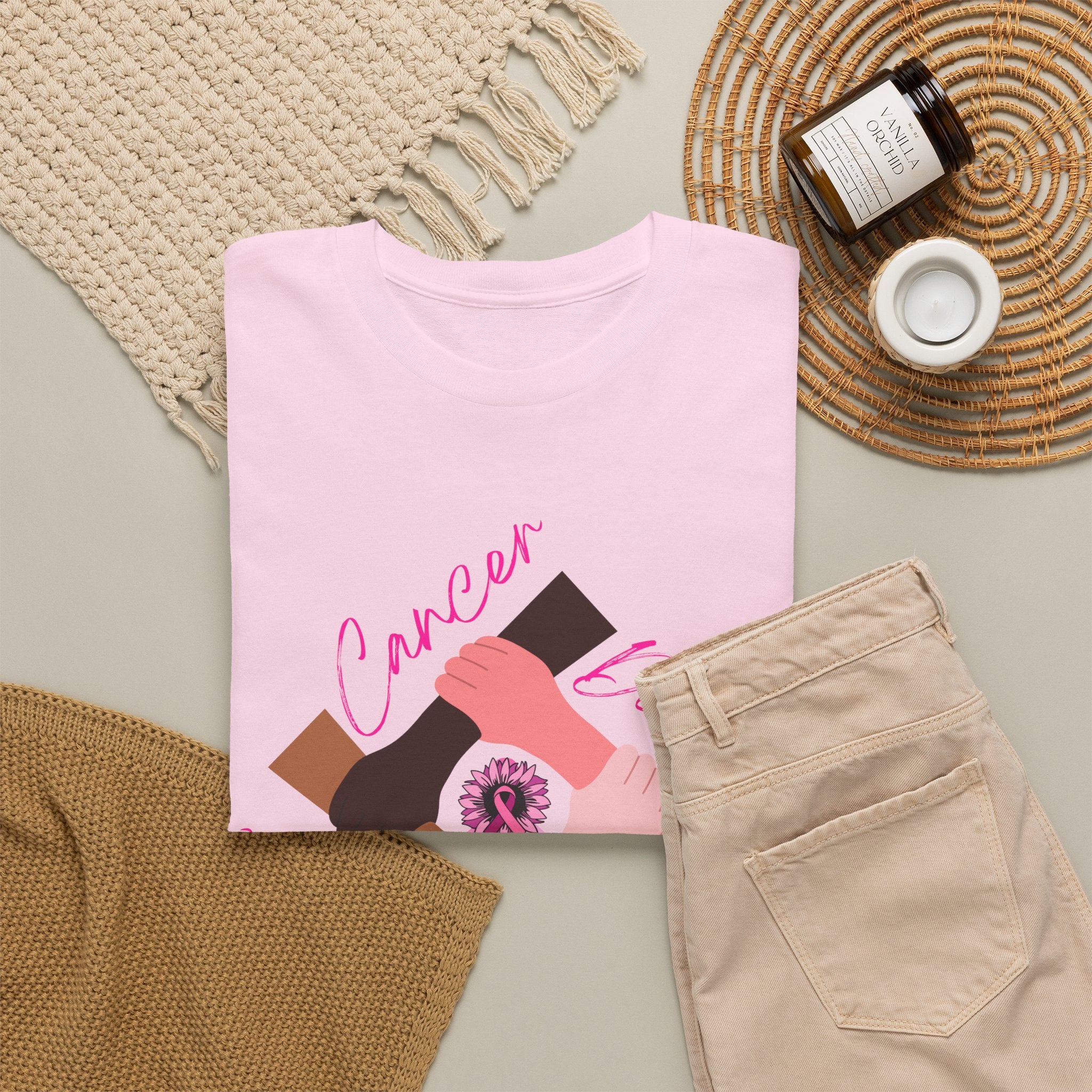 Cancer Support Awareness T-Shirt — "Cancer Doesn't See Color"