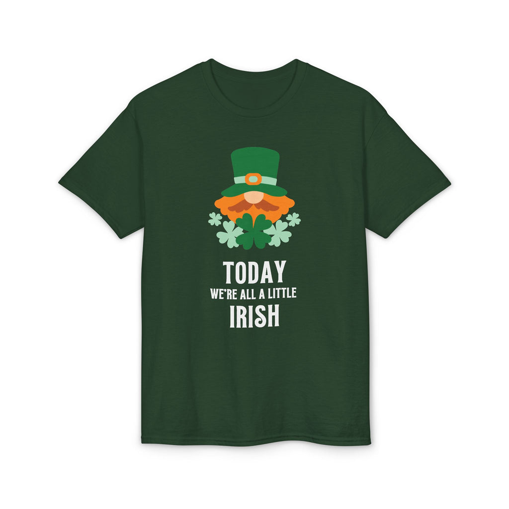St. Patrick's Day Tee — "Today We're All a Little Irish" Shamrock Leprechaun T-Shirt