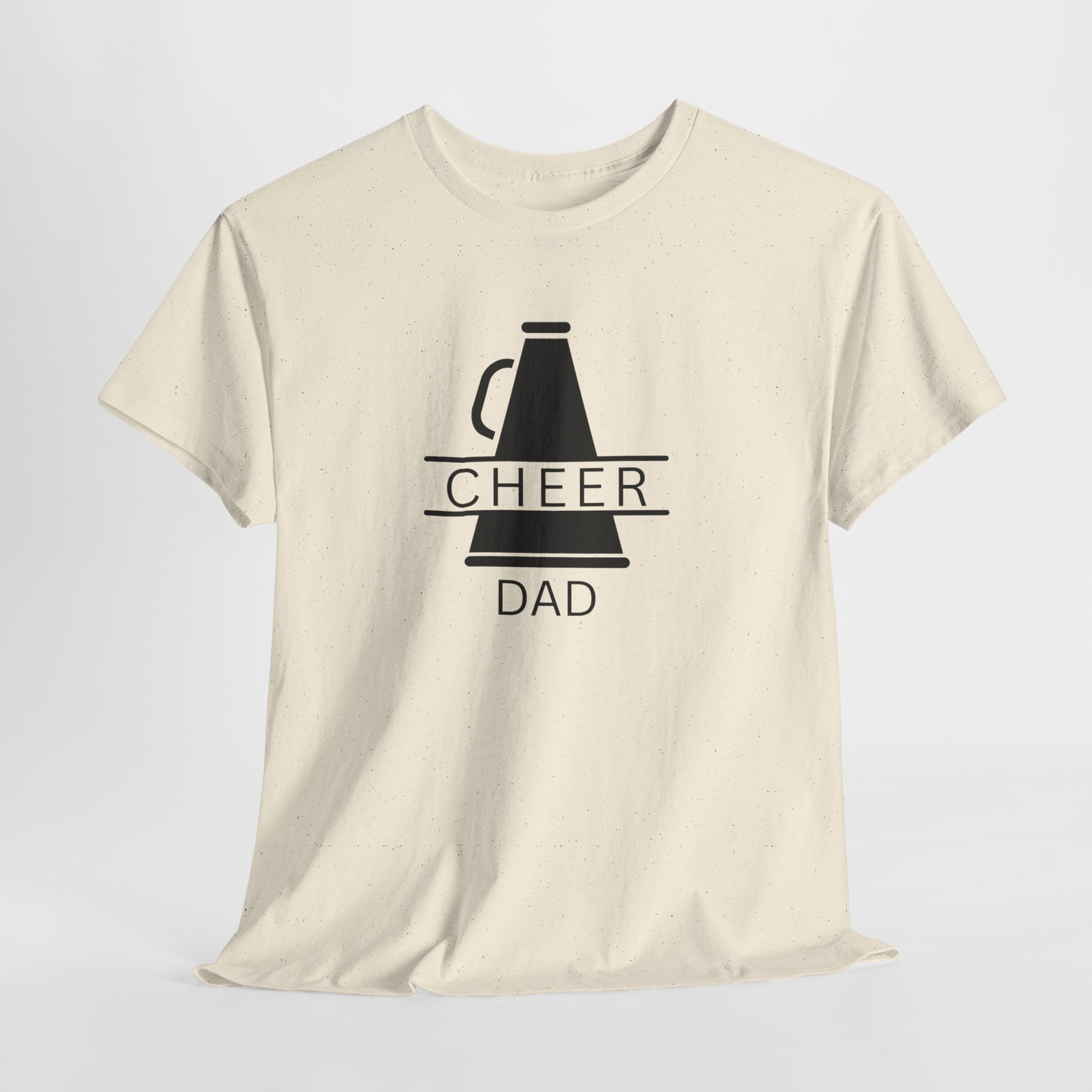 Cheer Dad T-Shirt – Megaphone Graphic Tee for Proud Cheerleading Fathers