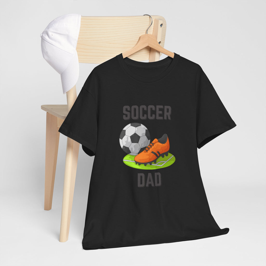 Soccer Dad T-Shirt – Graphic Soccer Ball & Cleat Tee, Father’s Day Gift
