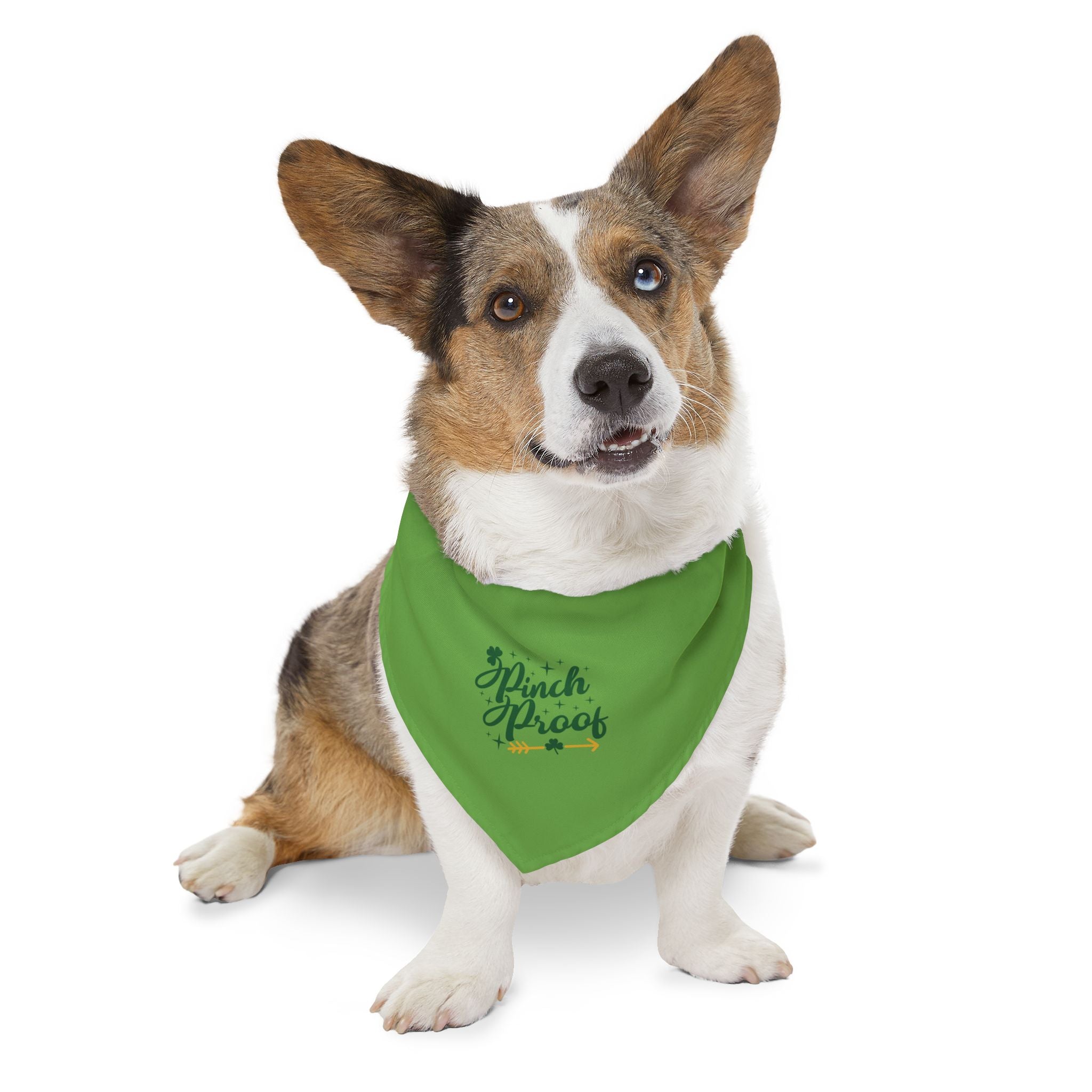 Pet Bandana Collar — "Pinch Proof" St. Patrick’s Day Green Dog Bandana