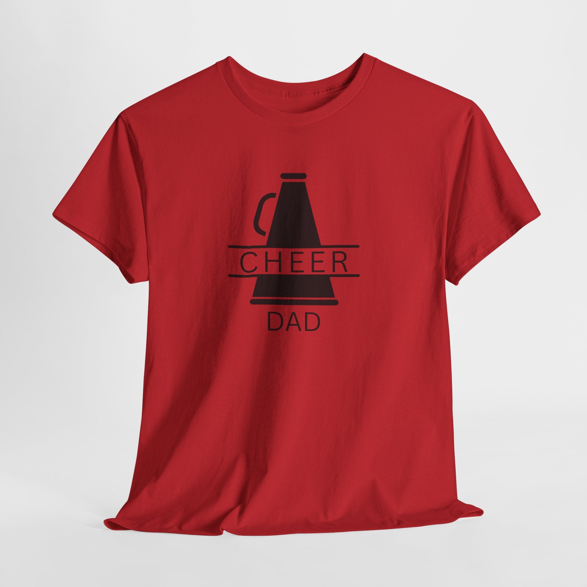 Cheer Dad T-Shirt – Megaphone Graphic Tee for Proud Cheerleading Fathers