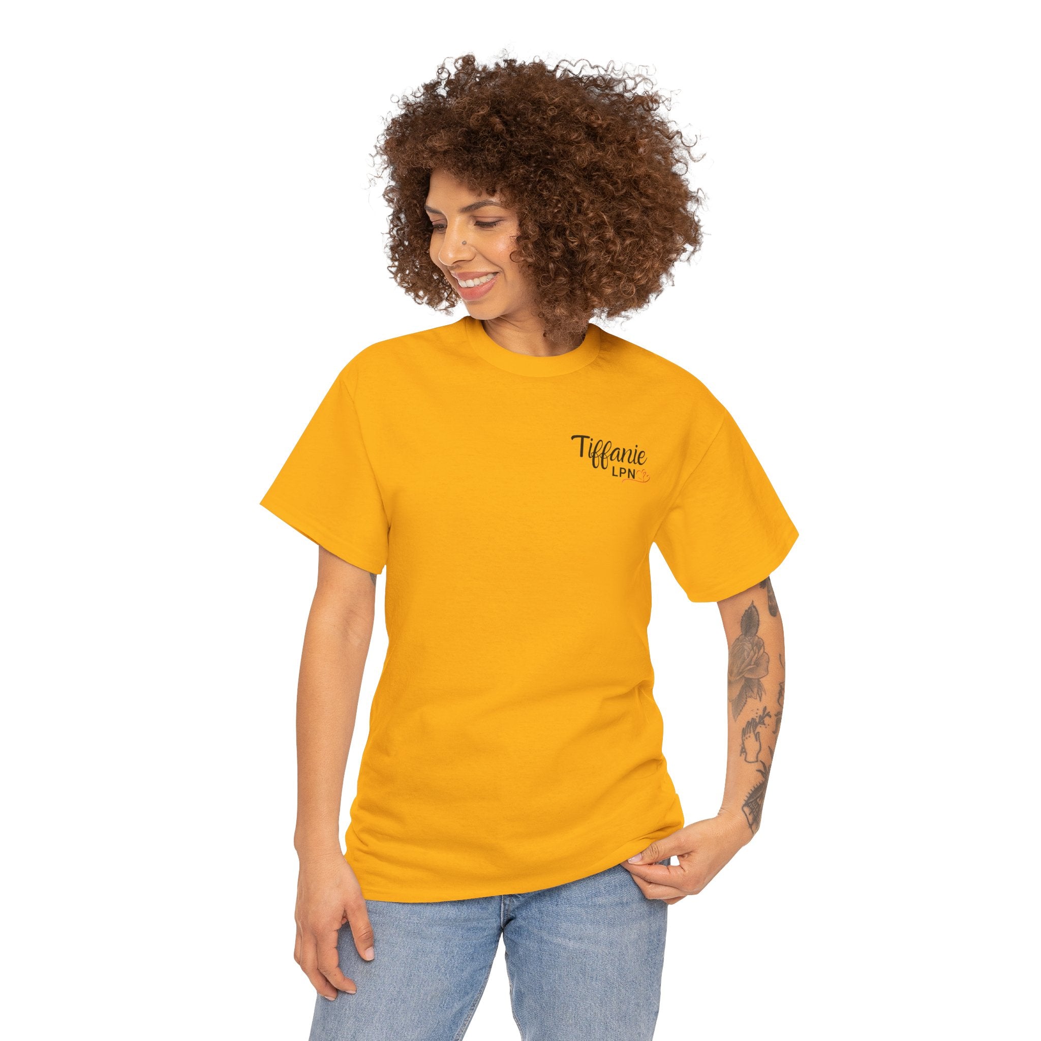 T-Shirt — "Tiffanie LPN" Minimalist Nurse Tee