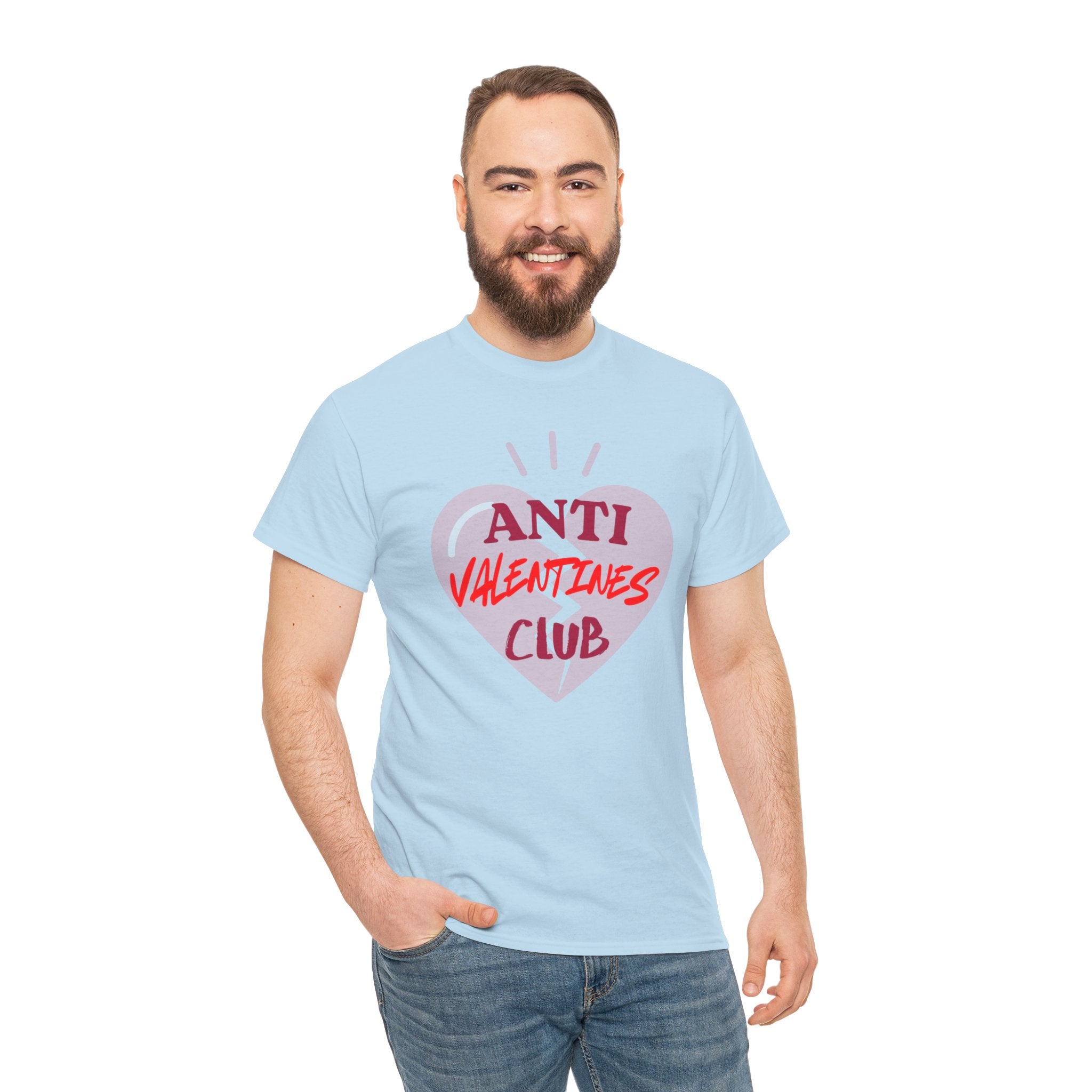 T-Shirt — Anti Valentines Day Club Heart Graphic Tee