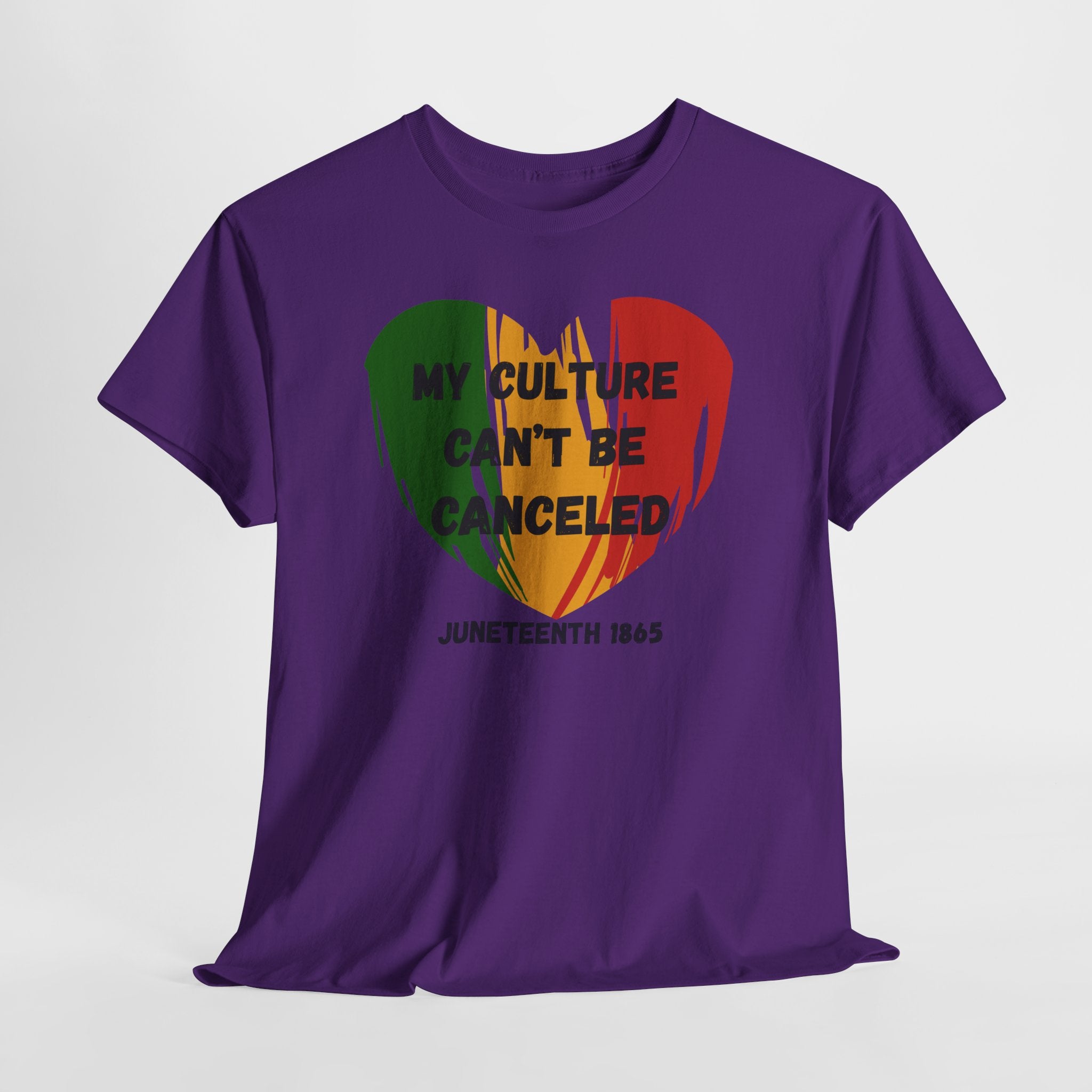 T-Shirt — "My Culture Can't Be Canceled" Juneteenth Heart Tee