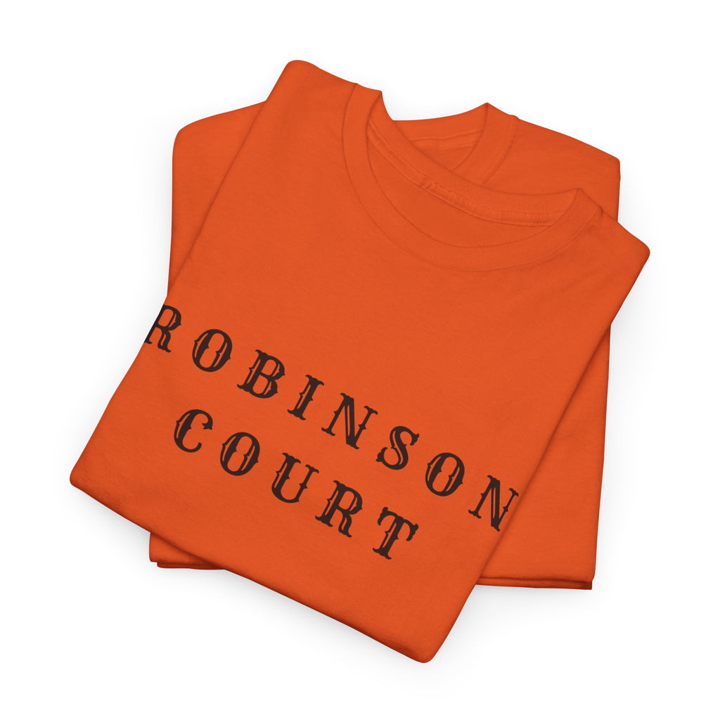 Robinson Court T-Shirt — Minimal Vintage Text Streetwear Tee