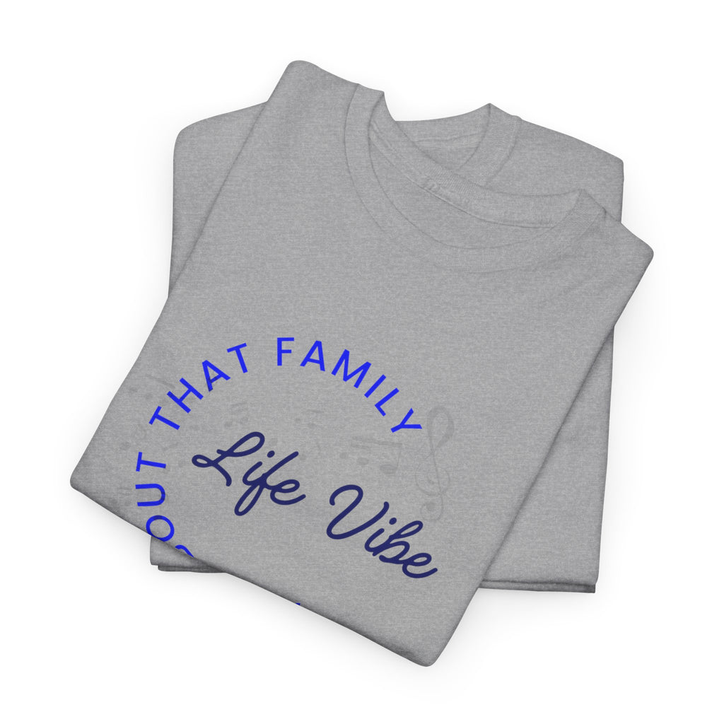 "All About My Family" Life Vibe T-Shirt —Minimal Circle Graphic Tee