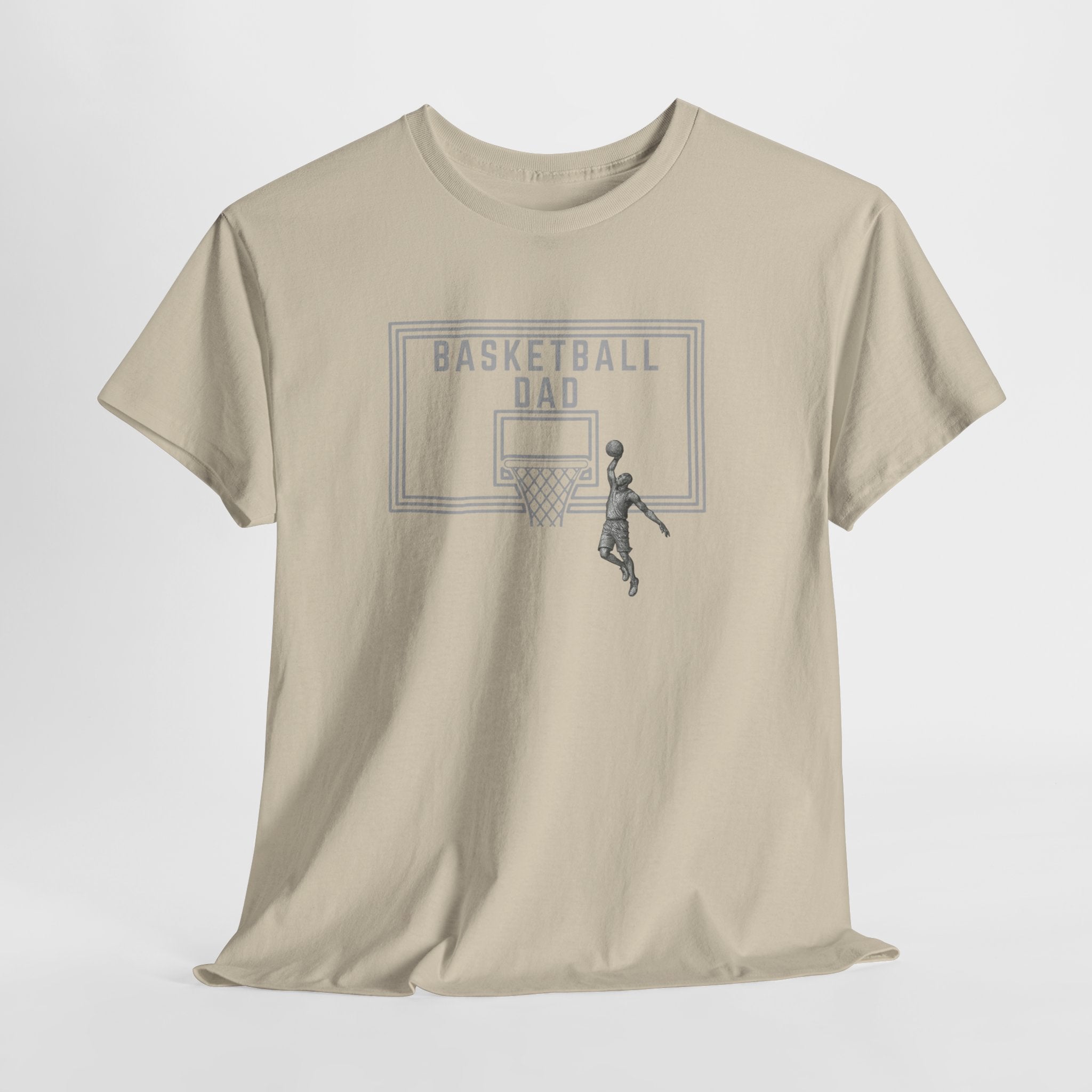 Basketball Dad T-Shirt — Basketball Hoop Graphic Tee for Proud Fathers