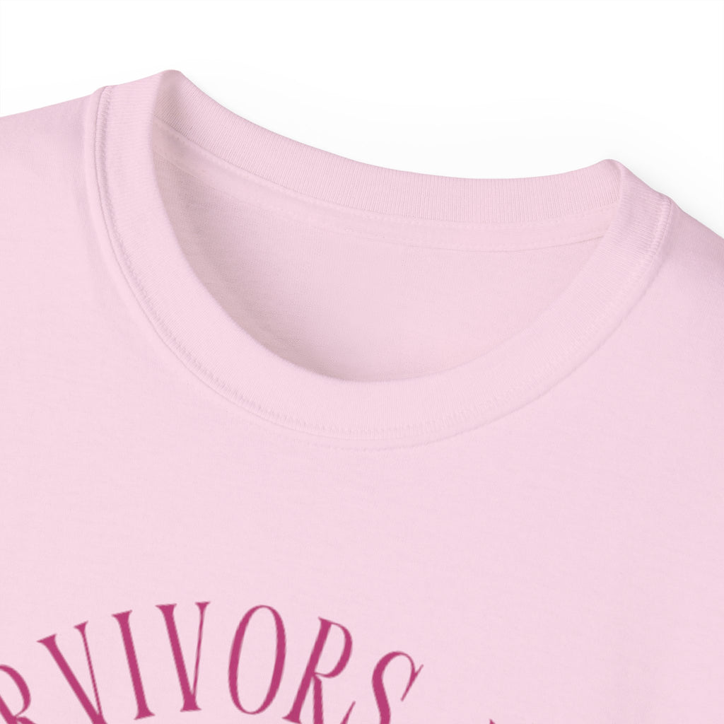 Breast Cancer Survivors Are Real T-Shirt — Pink Ribbon Boxing Gloves Tee