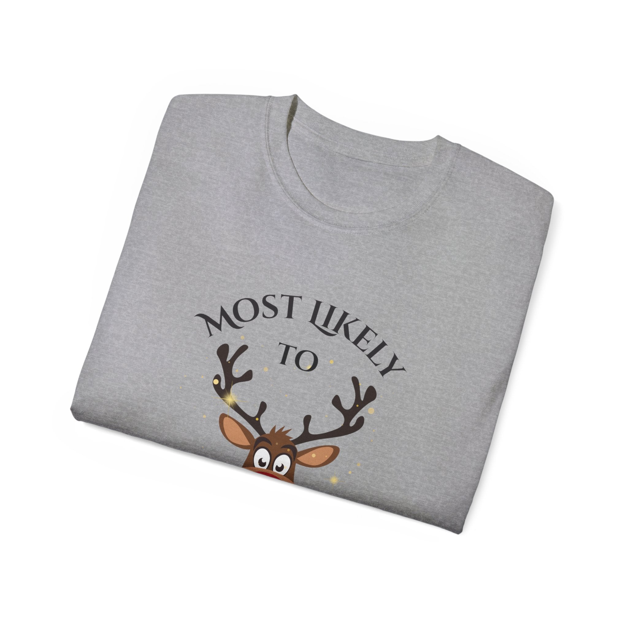 Most Likely to Be the Holiday Bartender Tee, Funny Christmas Shirt, Holiday Party Outfit, Gift for Him/Her, Unisex Shirt