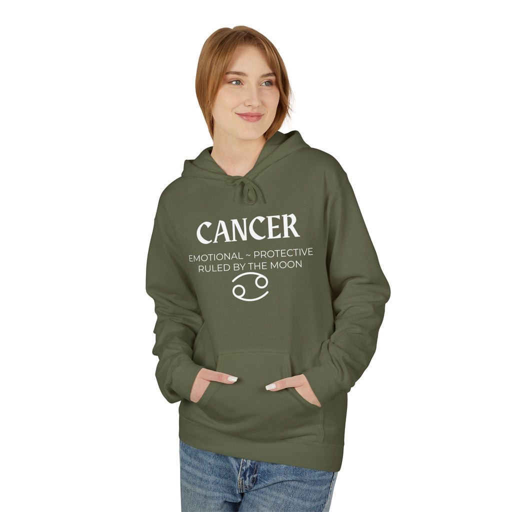 Cancer Cozy Fleece Hoodie with Adorable Design