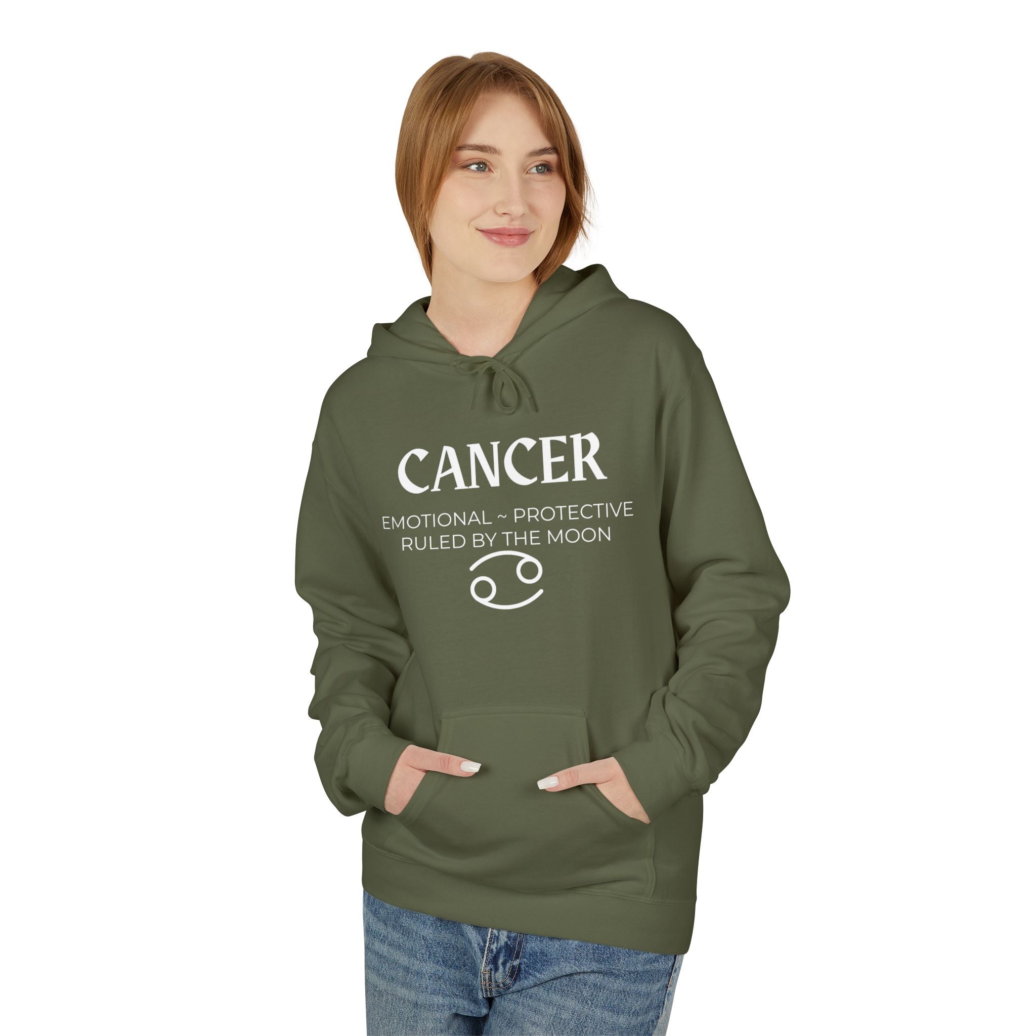 Cancer Cozy Fleece Hoodie with Adorable Design
